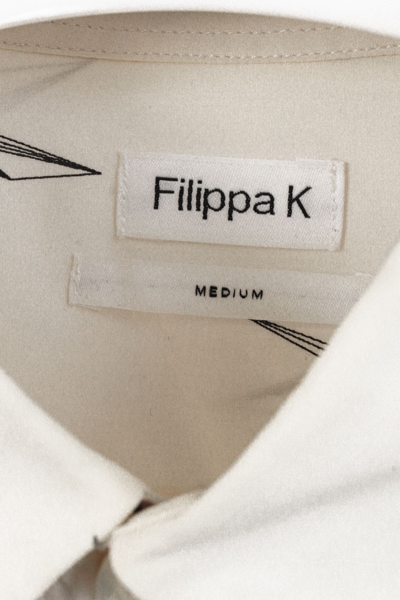 Filippa K Filippa K Off White Geometric Print Button Up S Size M / US 6-8 / IT 42-44 - 4 Thumbnail