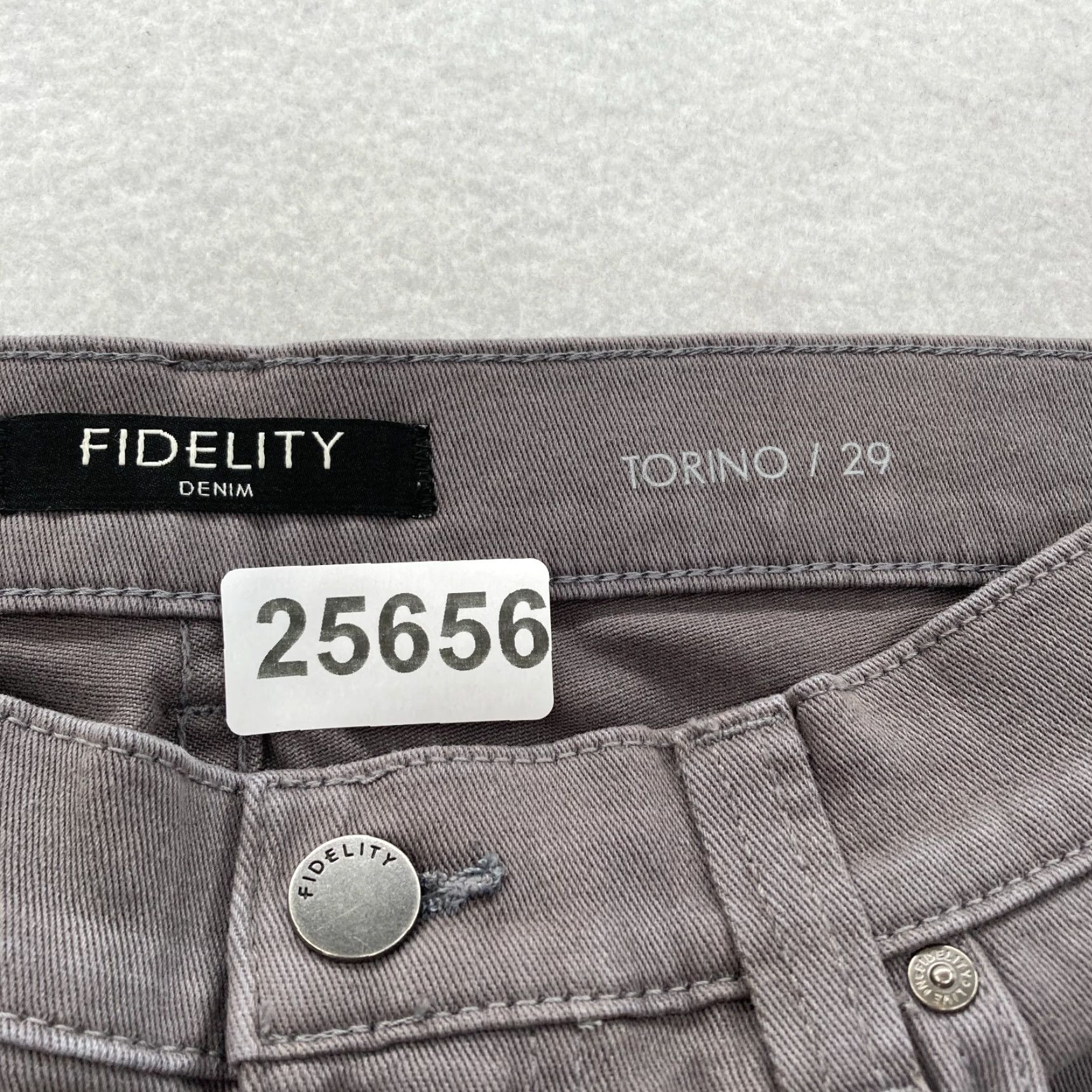 Vintage Fidelity Denim Torino Jeans Mens 29x34 Slim Fit Charcoal Gray Stretch Denim NWT Size US 29 - 4 Thumbnail