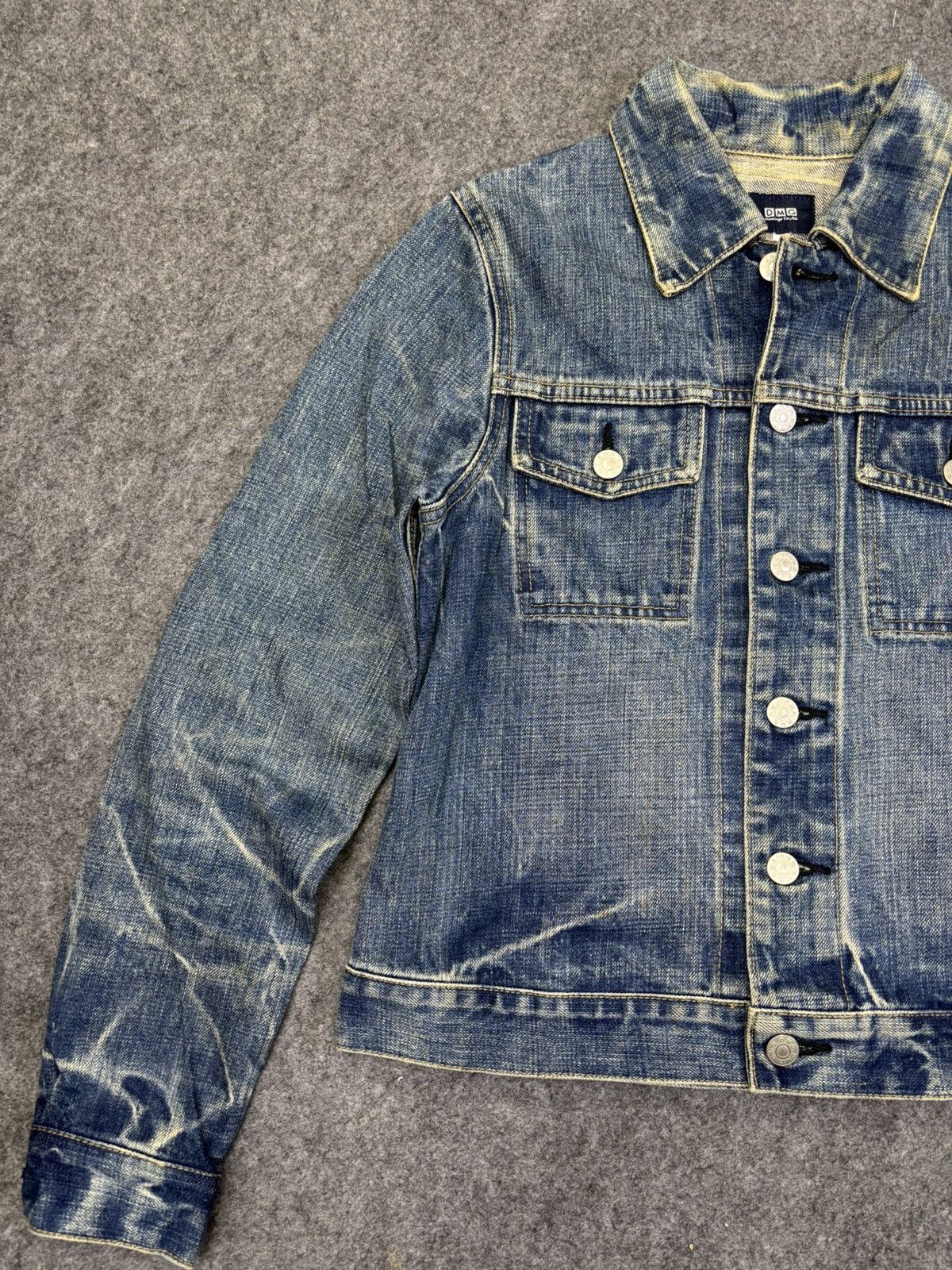 Spellbound 💥Raw Fades💥Vtg DMG Type 3 Trucker Jacket F951 Size US XS / EU 42 / 0 - 4 Thumbnail