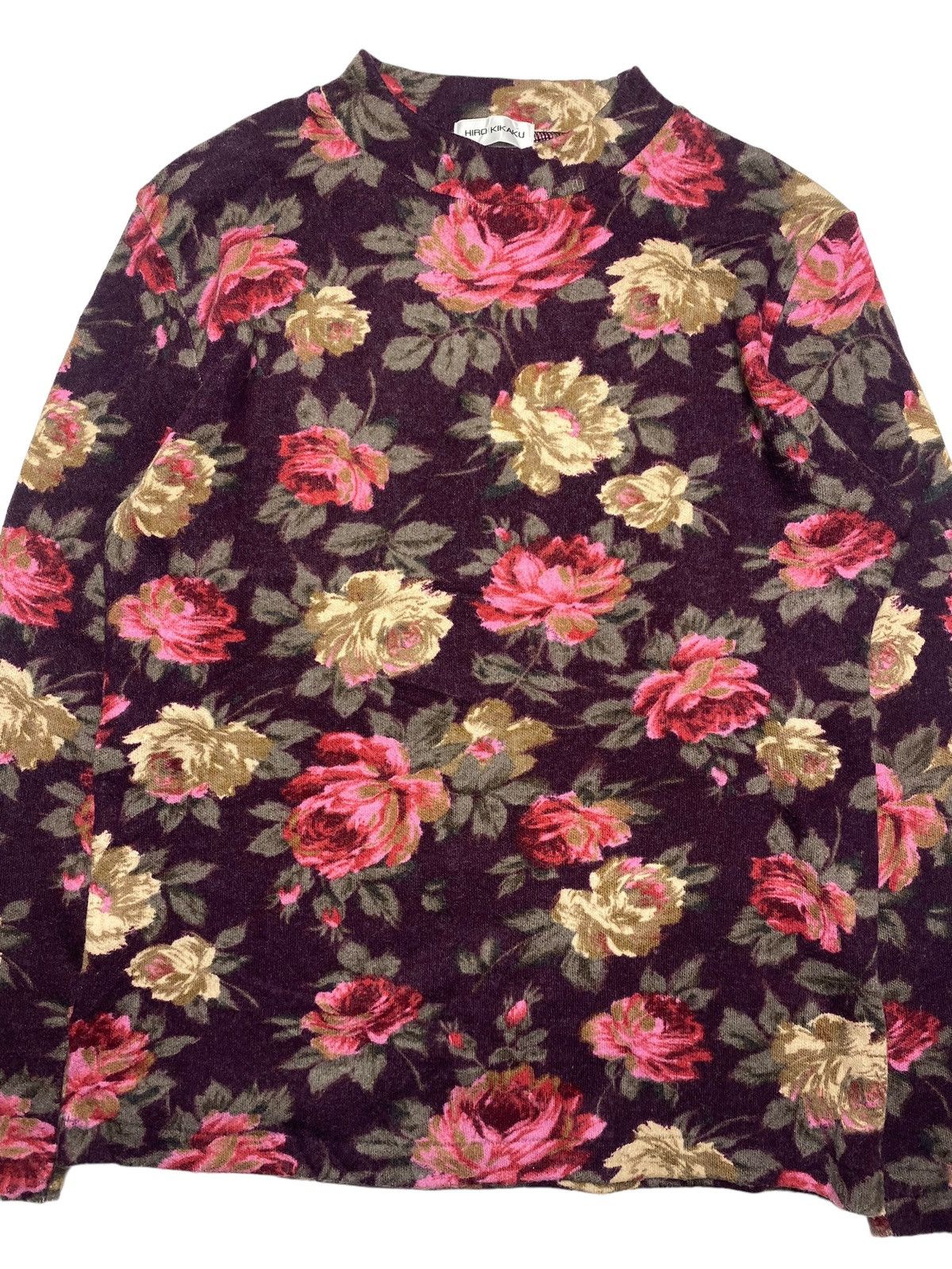 20471120 1990s Hiro Kikaku - Fantasy Floral Stretch Top Size US M / EU 48-50 / 2 - 4 Thumbnail