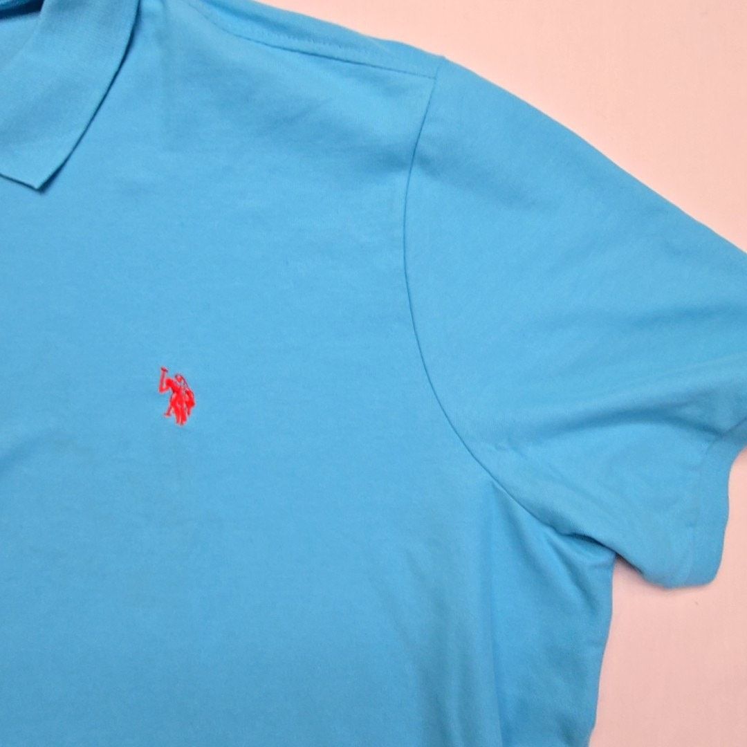 U.S. Polo Assn. U.S. Polo Assn. Performance Pique Polo Shirt Blue 3XL Size US XXL / EU 58 / 5 - 3 Thumbnail