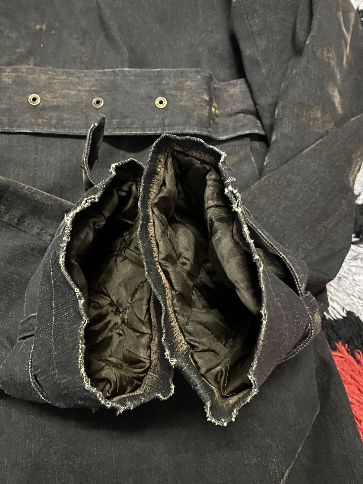 Katharine Hamnett London Katharine Hamnett WAX Jacket Detachable Fur Collar Size US L / EU 52-54 / 3 - 5 Thumbnail