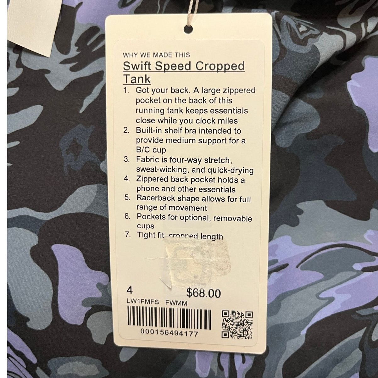 Lululemon Lululemon Swift Speed Cropped Tank Size 4 Flower Meld Multi Size S / US 4 / IT 40 - 2 Thumbnail