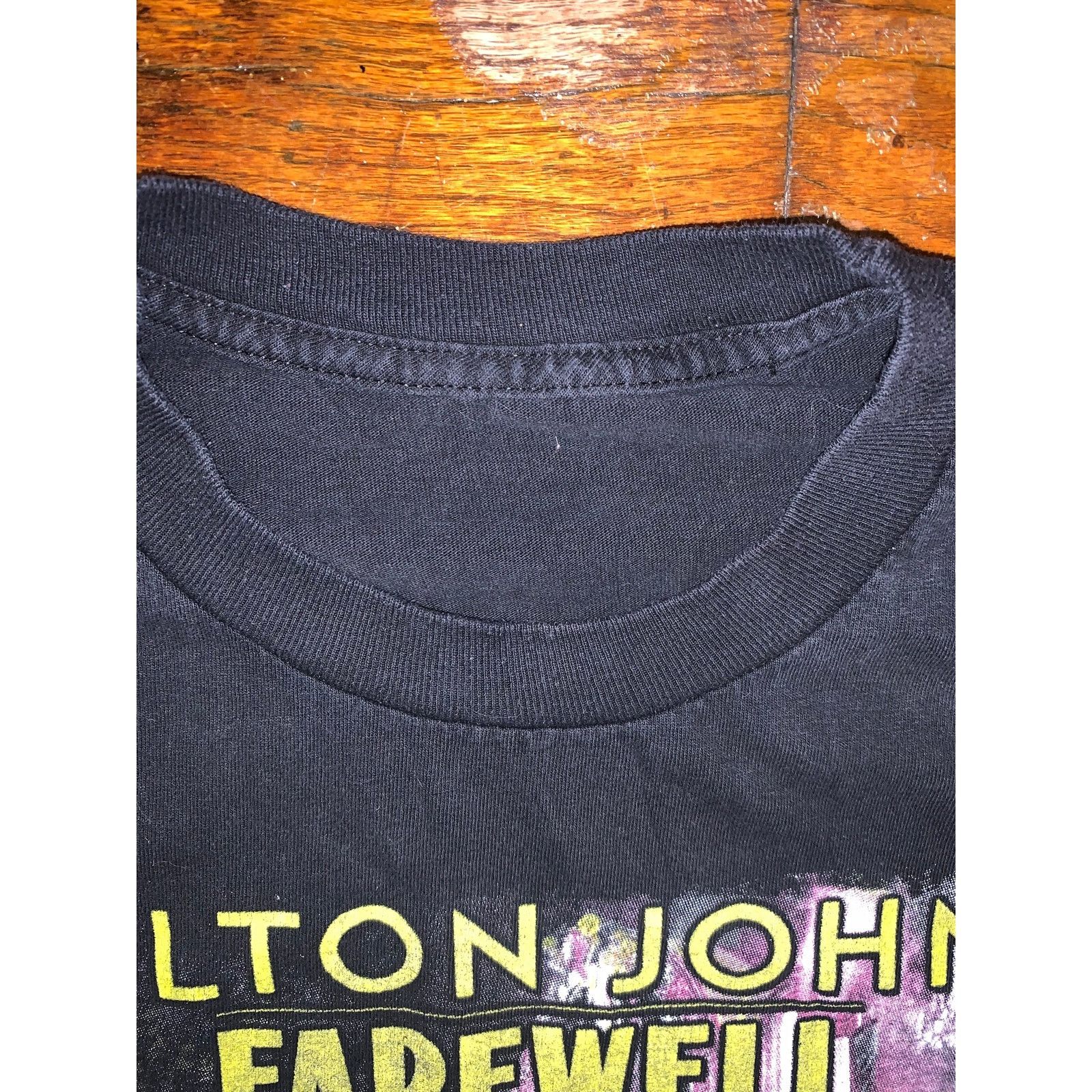 Band Tees Elton John Farewell Yellow Brick Road Tour T Shirt Black XL Size US L / EU 52-54 / 3 - 5 Thumbnail