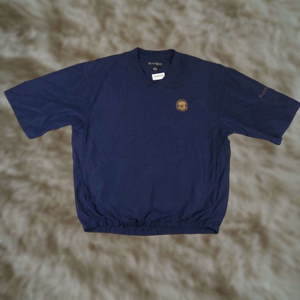 Footjoy FootJoy Shirt Mens L Blue Pullover Windbreaker Short Sleeve Jacket Sports Outdoor American Classic Modern Size US L / EU 52-54 / 3 - 1 Thumbnail