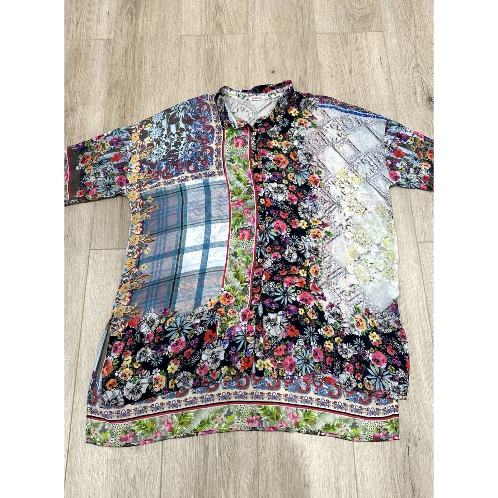 Johnny Was Johnny Was Blouse Womens S Invita Cupra Rayon Size Size S / US 4 / IT 40 - 3 Thumbnail