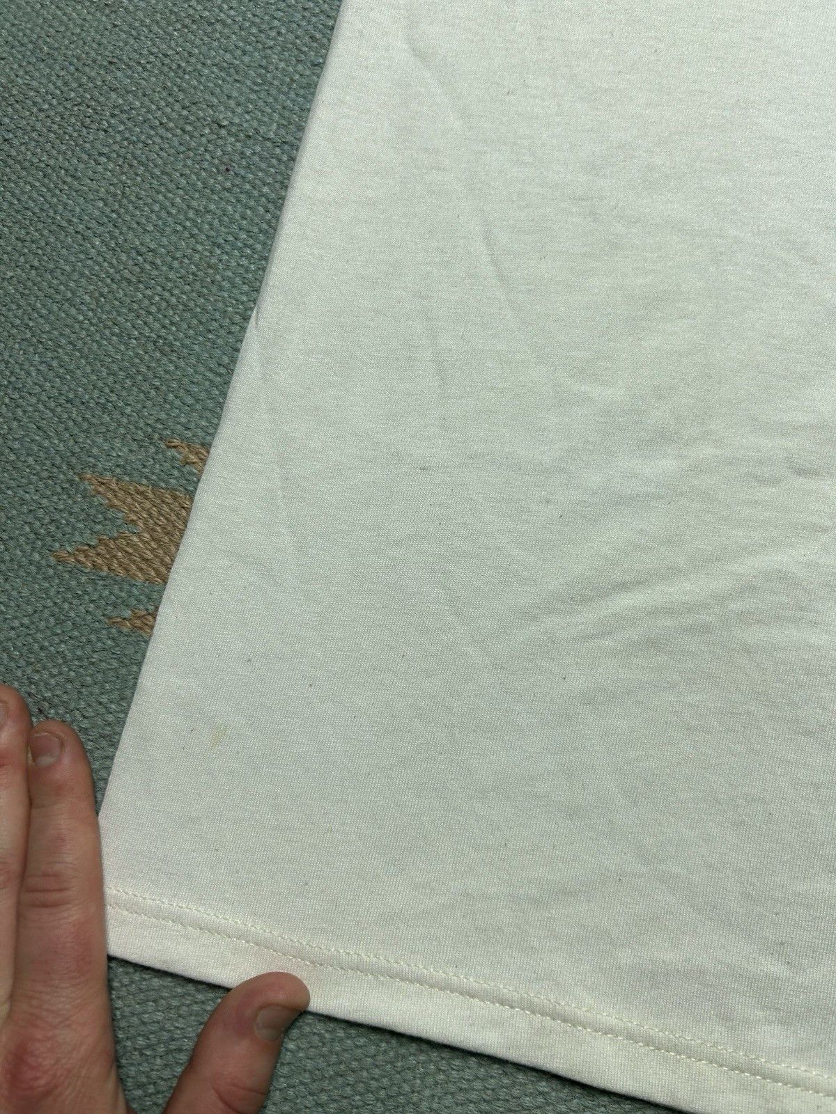 Vintage 80s blank white t shirt jerzees DEADSTOCK STAINS grunge XXL Size US XXL / EU 58 / 5 - 10 Thumbnail