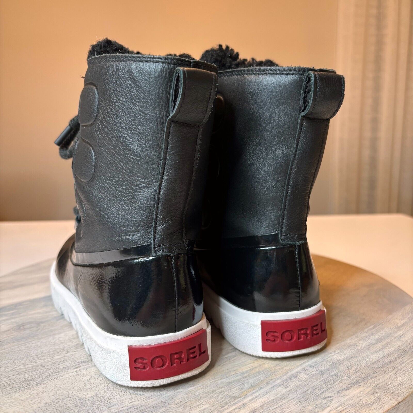 SOREL Sorel Women's Joan of Arctic Black Leather Boots US Size 6 Size US 6 / IT 36 - 7 Thumbnail