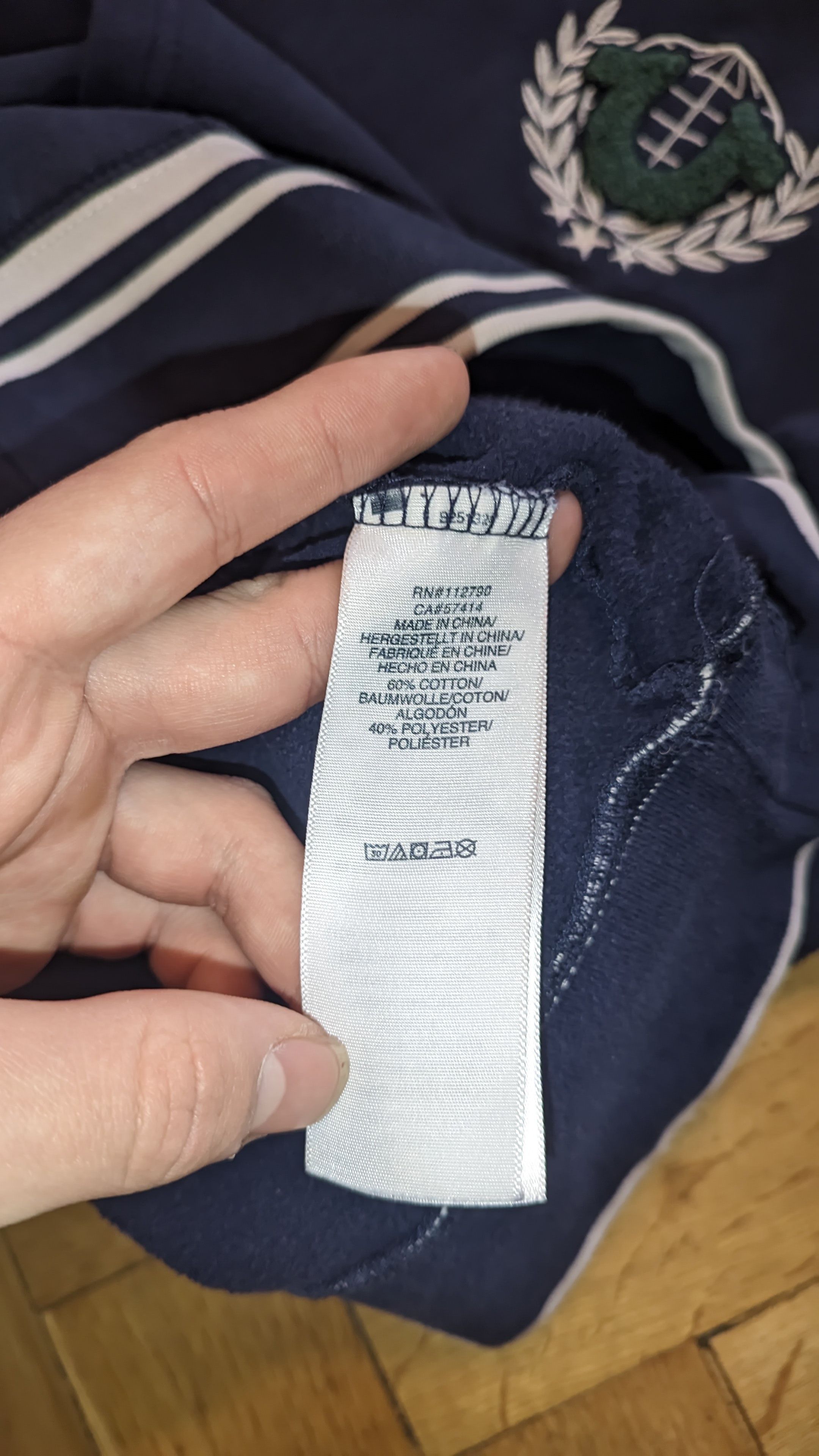 True Religion True Religion Navy Sweatshirt – Details, Stripes, Crest Size US M / EU 48-50 / 2 - 5 Thumbnail