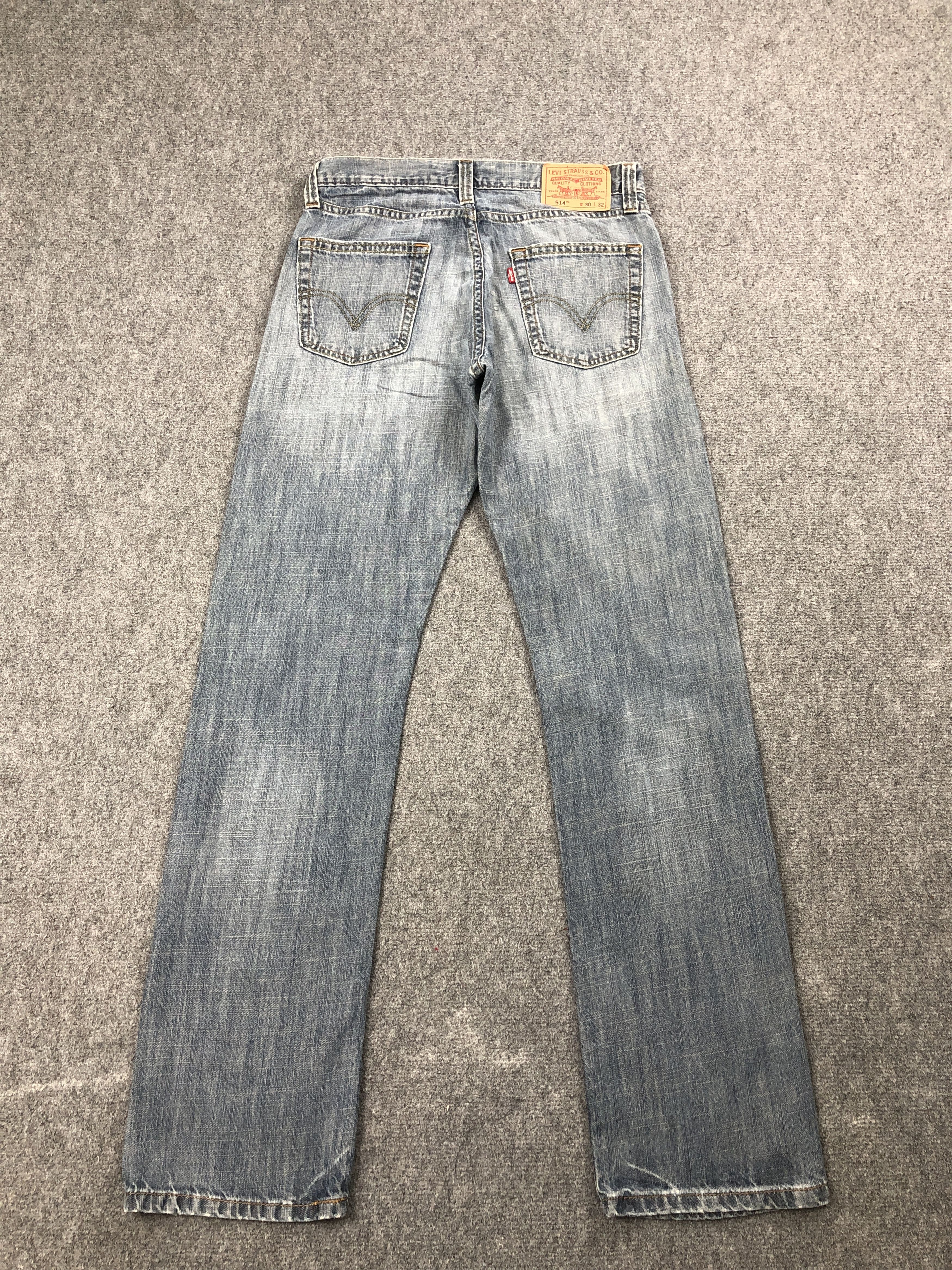 Levi's Vintage Levis 514 Faded Blue Jeans DP2476 Size US 29 - 3 Thumbnail