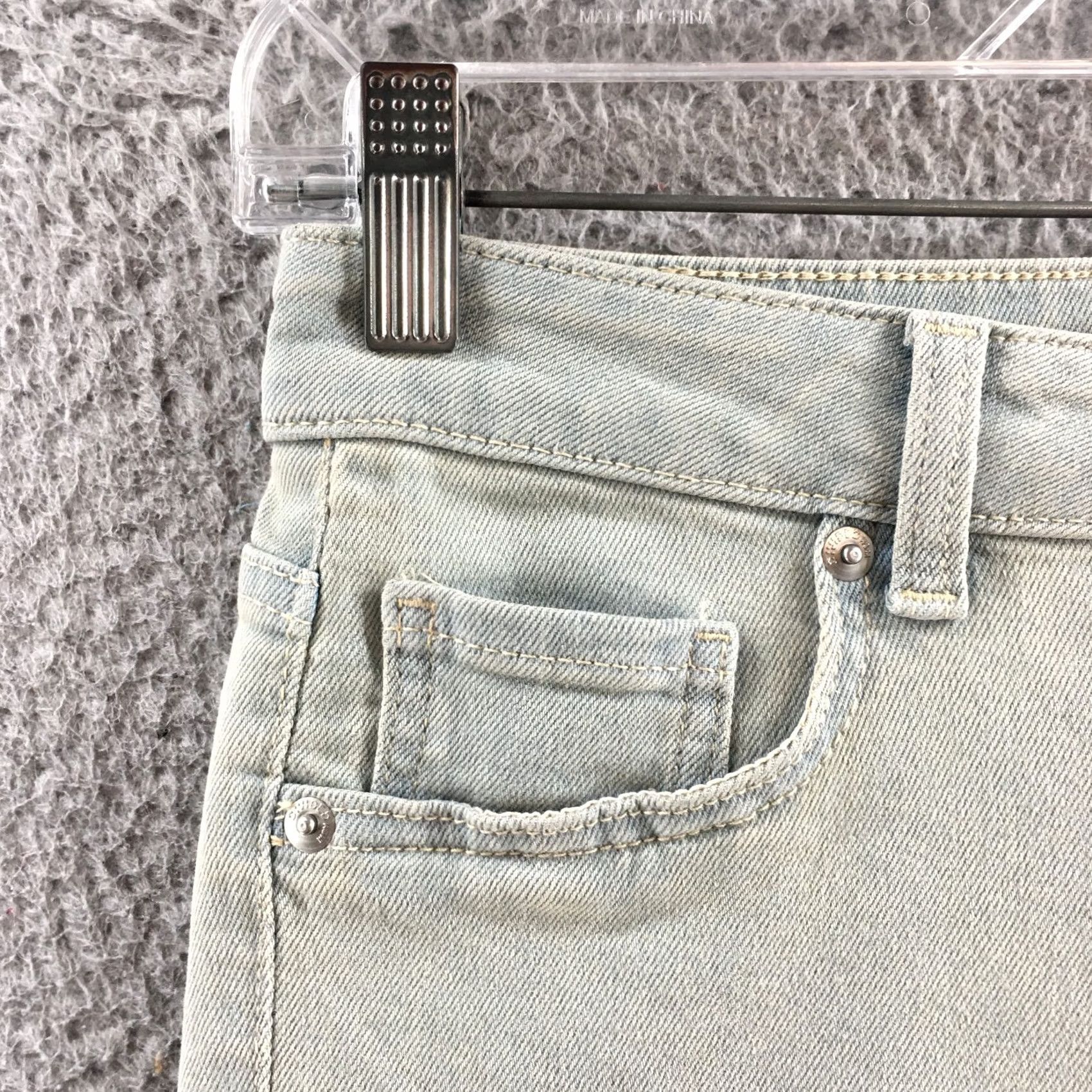 H&M Divided by H&M Flared Jeans Womens 4 Blue Denim Cotton Blend Mid Rise Zip Fly Jeans Women Regular Blue 90s Classic Mens Womens Girls Size 27" / US 4 / IT 40 - 3 Thumbnail