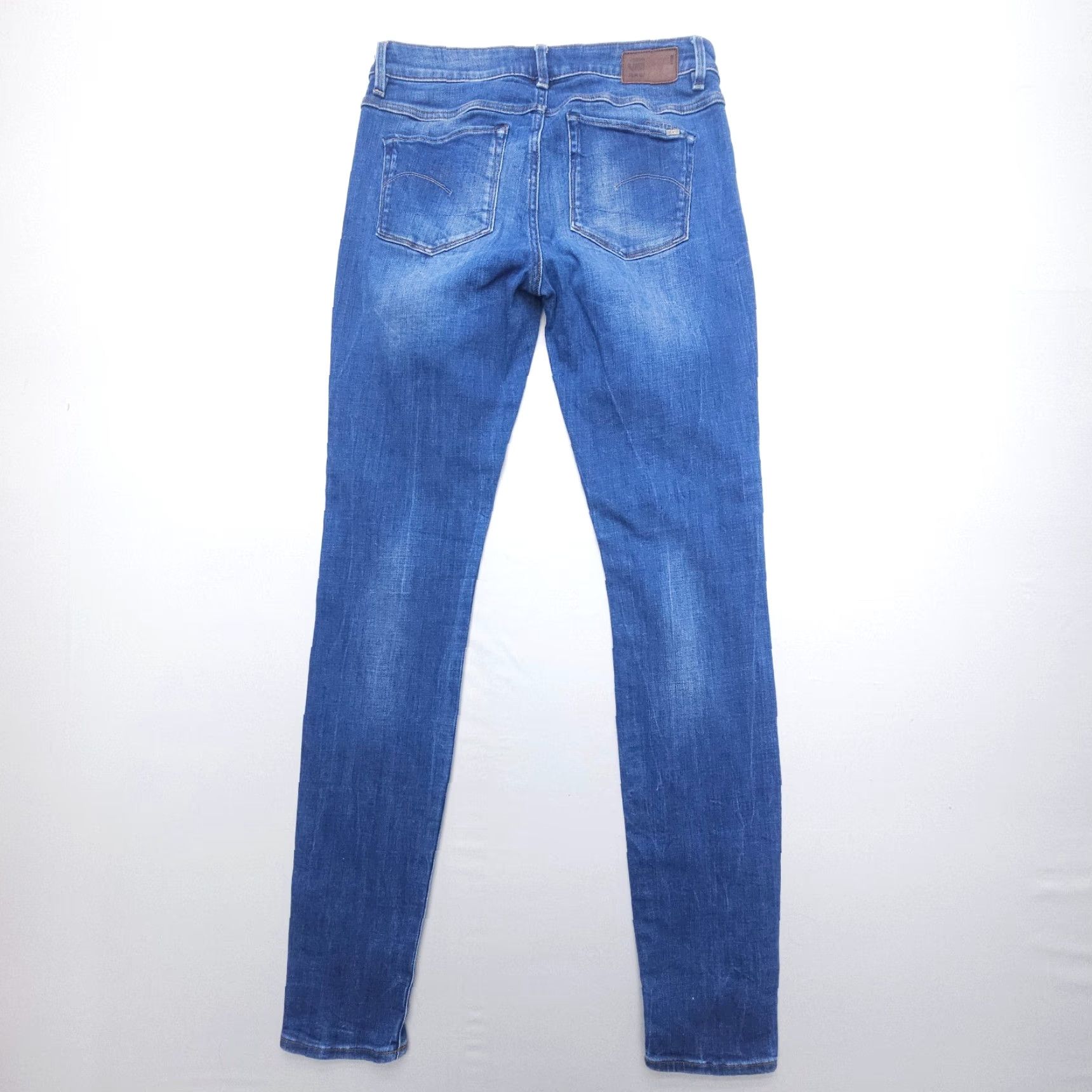G-Star G-Star Raw 3301 Jeans - High Rise Skinny Denim - Women - Size 29 x 34 - Blue Stretch Cotton Blend - 5-Pocket - Vintage: No Size 29" - 2 Thumbnail