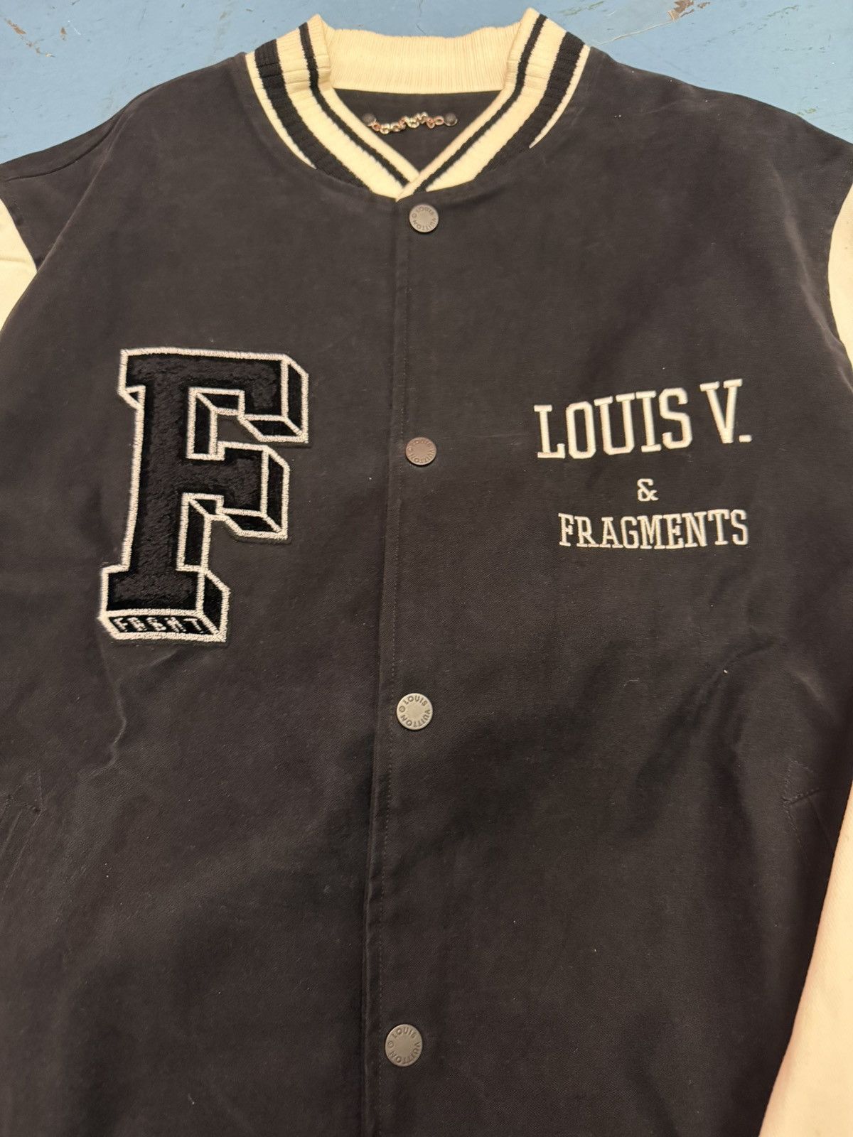 Fragment Design × Louis Vuitton LOUIS VUITTON X FRAGMENT VARSITY JACKET Size US L / EU 52-54 / 3 - 4 Thumbnail