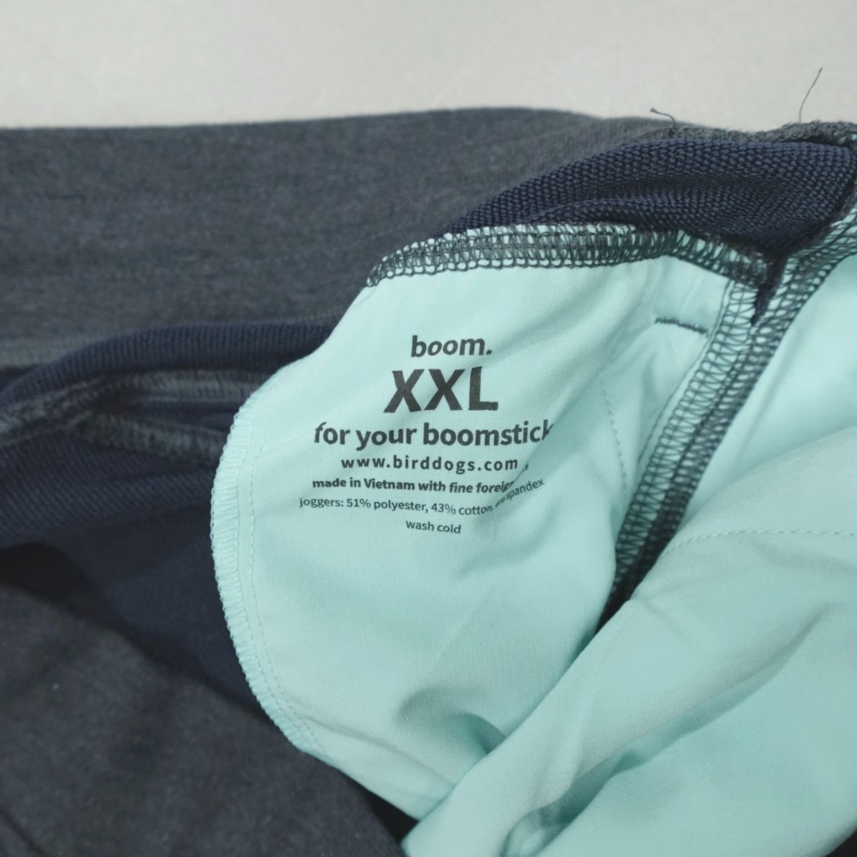 Vintage Birddogs Jogger Pants 2XL Grey Blue Stretch Athletic Tapered Inseam 30" Pockets Machine Washable Men Sports Athleisure Gym & Training Size US 39 - 3 Thumbnail