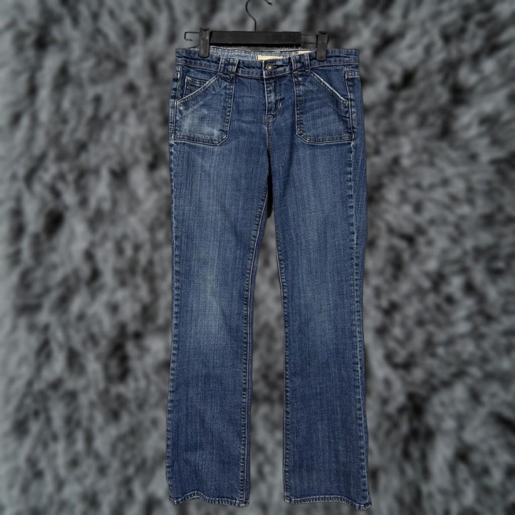 Gap Gap Jeans Womens Bootcut Denim 4 30x29.5 Blue Dark Indigo Stretch Pockets 5-Pocket Low Rise Regular Inseam 29.5 Vintage No (YG) Size 27" / US 4 / IT 40 - 1 Thumbnail