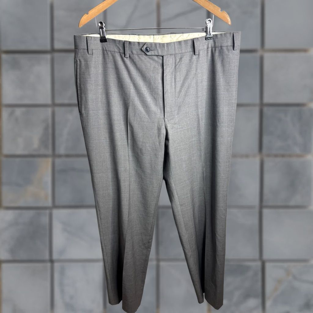 Brooks Brothers Brooks Brothers Dress Pants Mens 40x31 Gray Plaid Wool Lined Flat Front Business Size US 40 / EU 56 - 1 Thumbnail