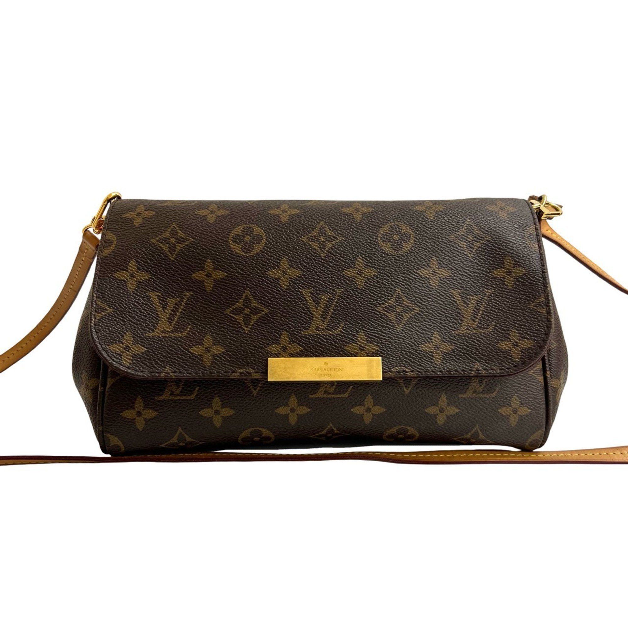 Louis Vuitton LOUIS VUITTON Favorite MM Leather 2-Way Chain Handbag/Shoulder Bag/Pochette Brown 32929 Size ONE SIZE - 1 Thumbnail