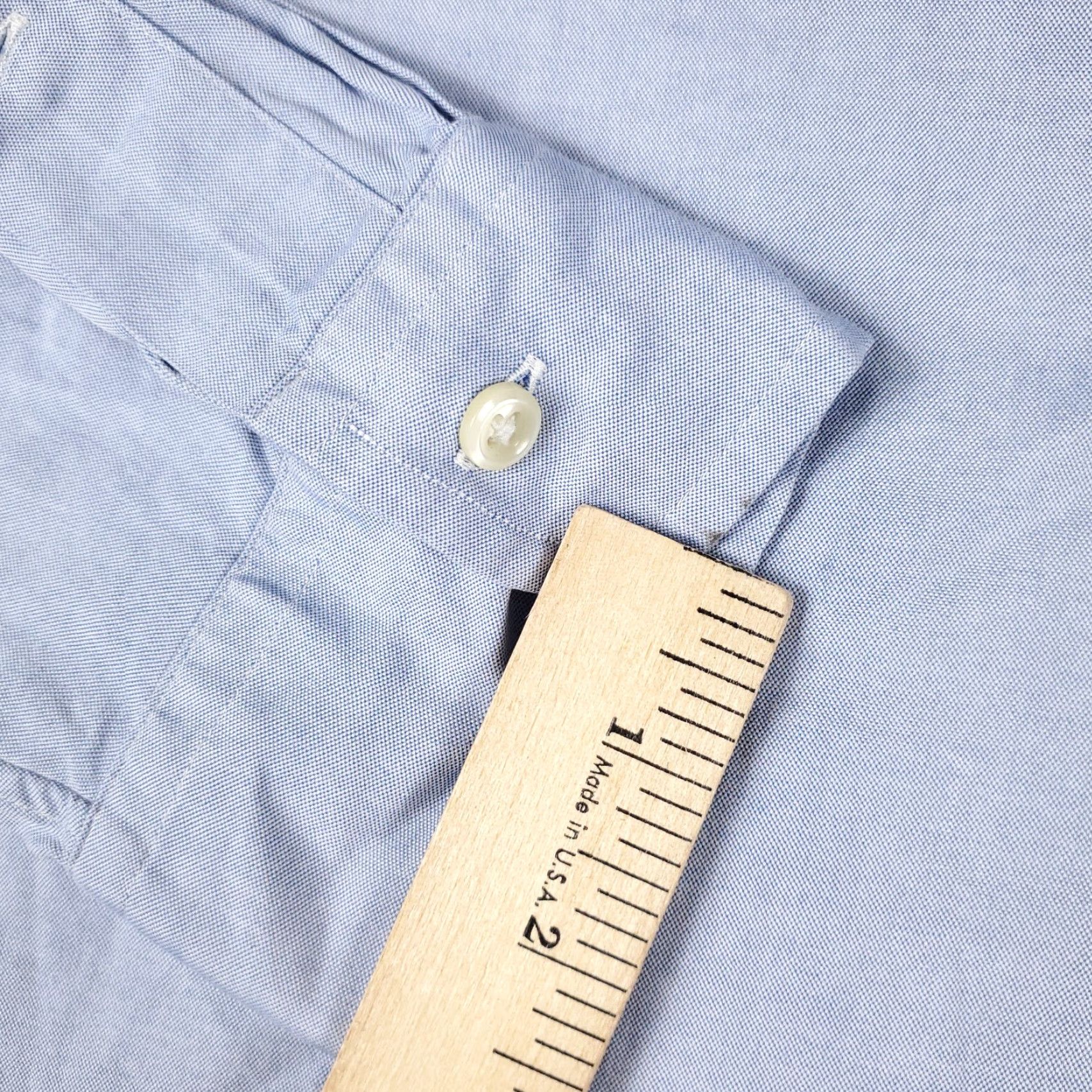 Ralph Lauren Ralph Lauren Shirt Mens 17 Blue Dress Shirt Button-Down Cotton Long Sleeve Classic Modern Mens Size 46R - 4 Thumbnail