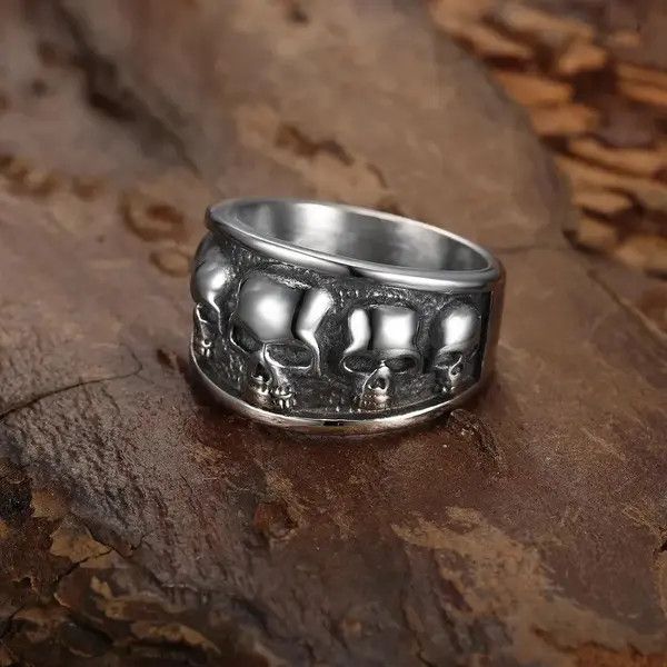 VIBE Hip Hop Wide Ring Punk Size ONE SIZE - 2 Thumbnail