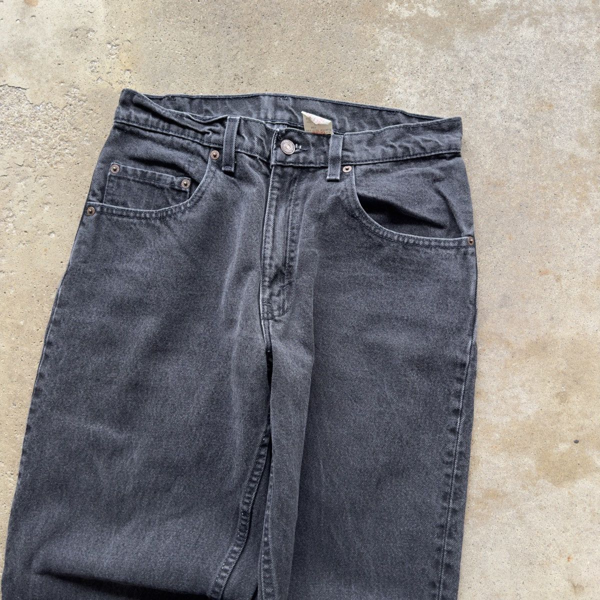 Levi's 90s Levi's 560 Faded Black Jeans ERD Grunge Chrome Size US 31 - 10 Thumbnail