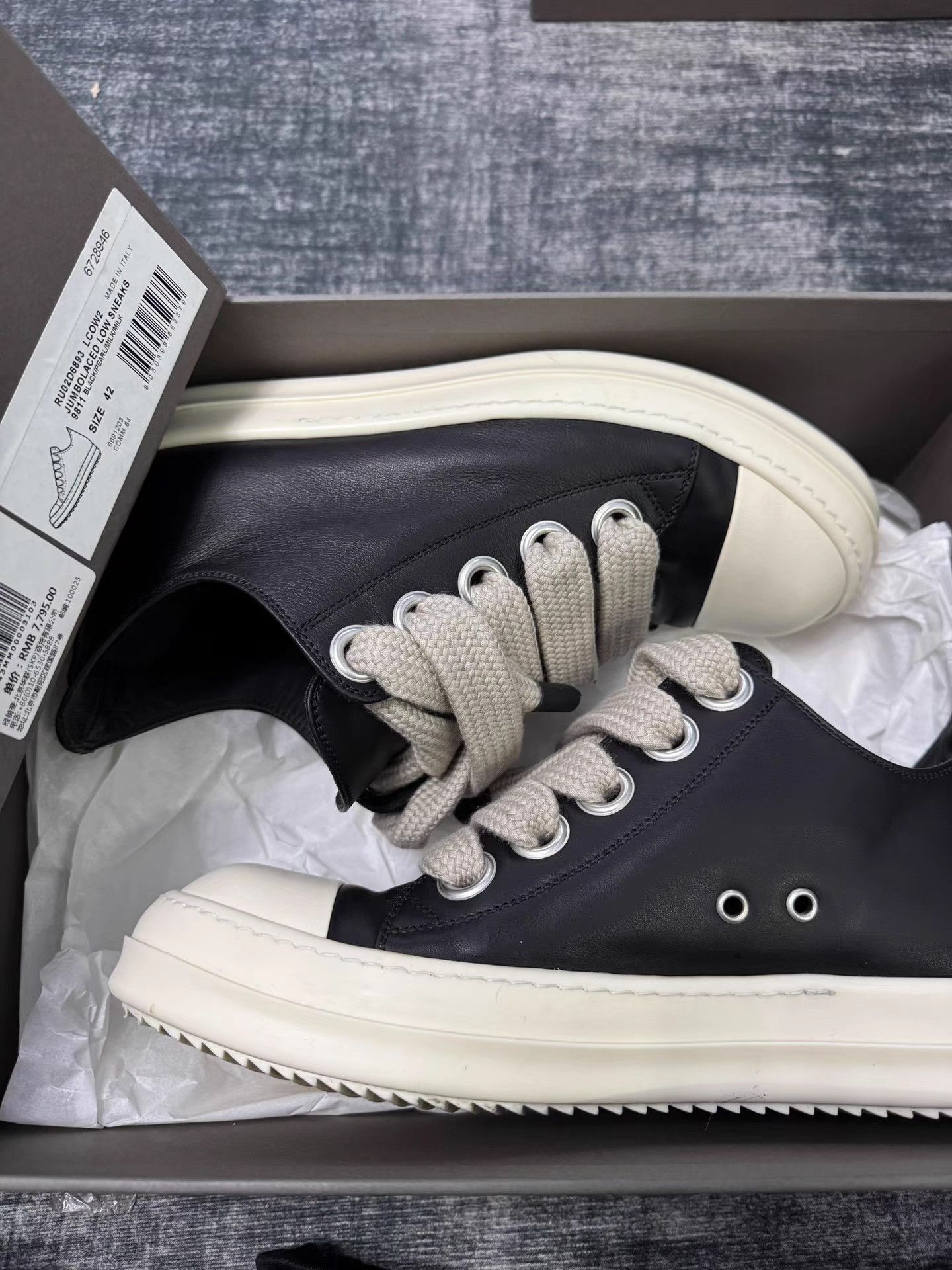 Rick Owens Rick Owens Mainline Thick Laces Low Top "Big Converse" Size US 9 / EU 42 - 7 Thumbnail