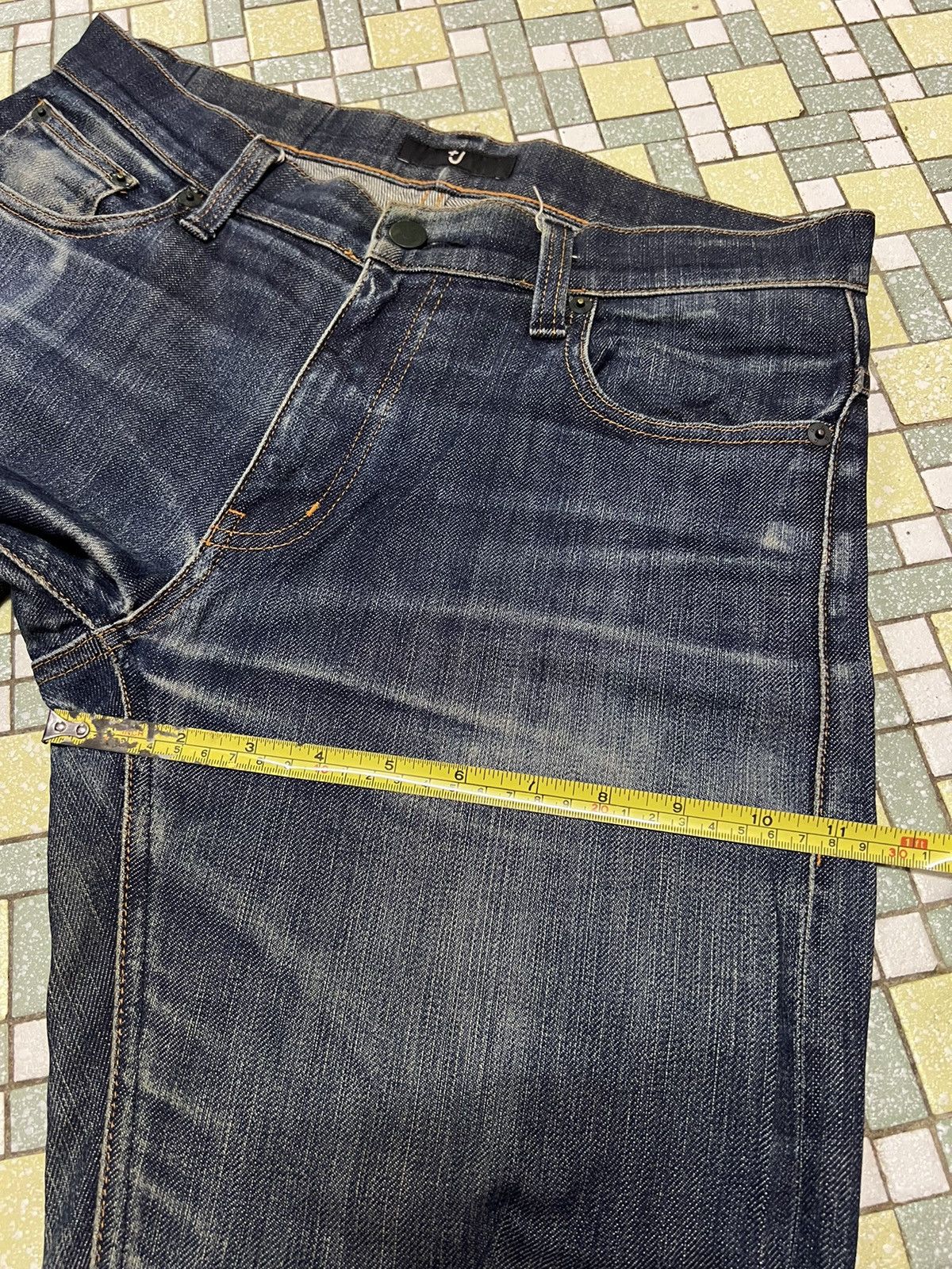 Jil Sander UNIQLO JIL SANDER Selvedge Distressed Denim Jeans Size US 32 / EU 48 - 13 Thumbnail
