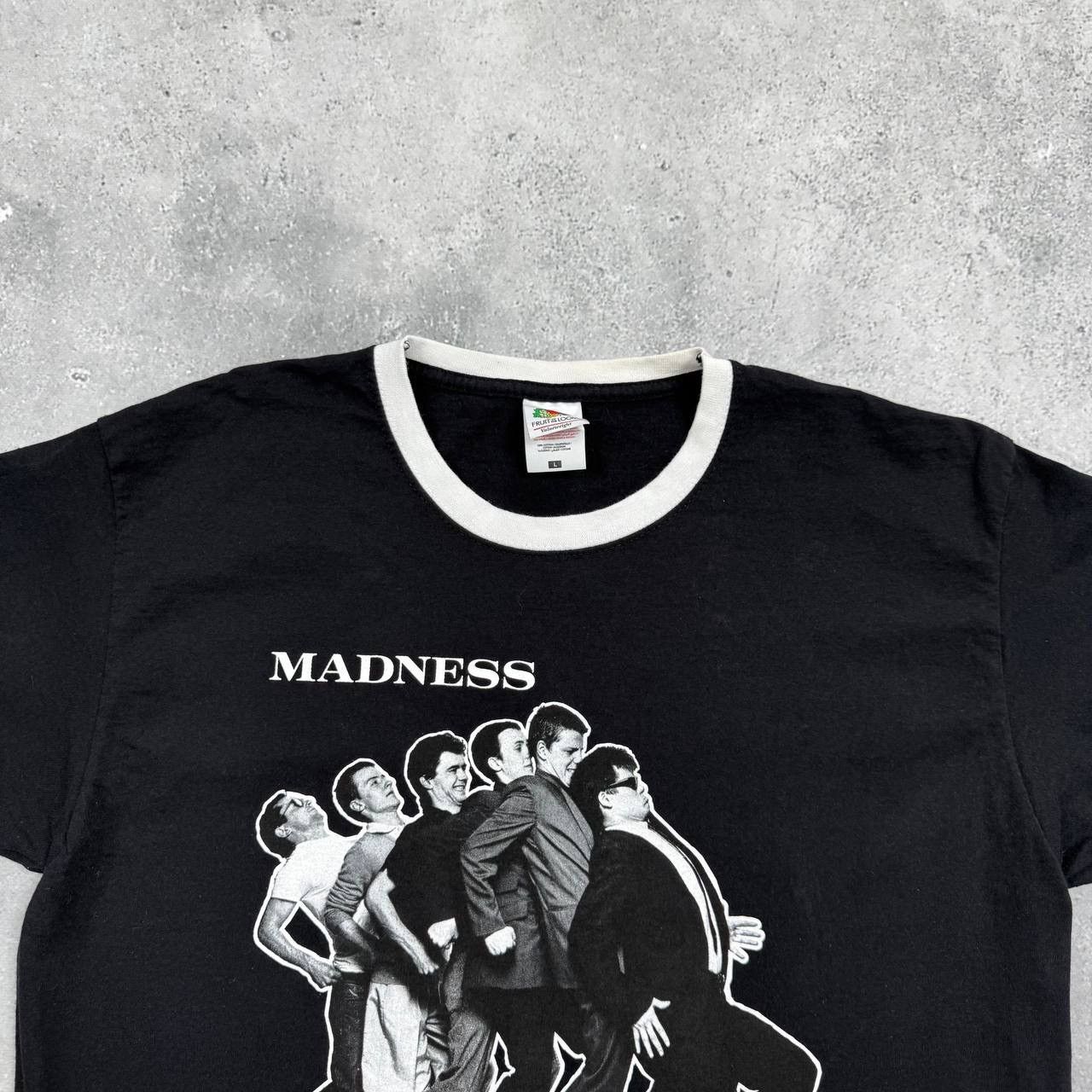Band Tees Madness One Step Beyond Band Ringer T Shirt Black Size M/L Size US M / EU 48-50 / 2 - 6 Thumbnail