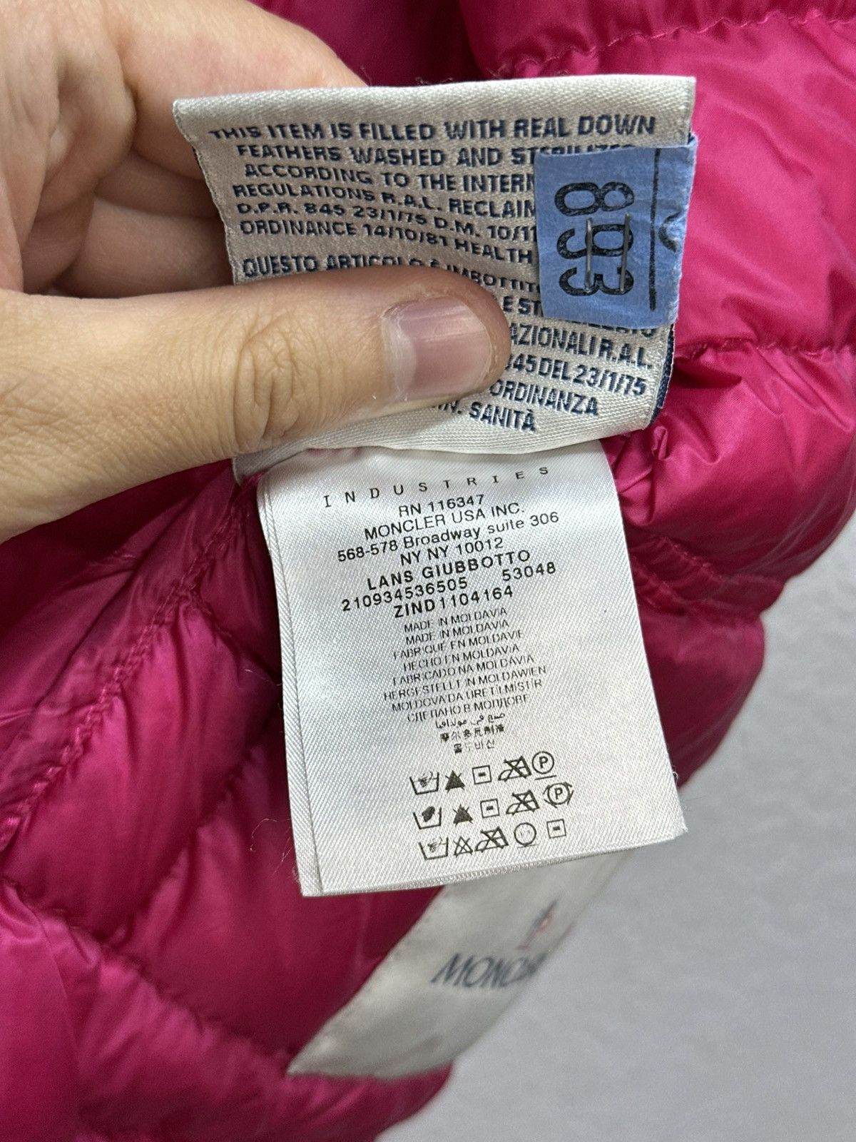 Moncler Moncler Lans Down Puffer Jacket Pink Lightweight Size M / US 6-8 / IT 42-44 - 18 Thumbnail