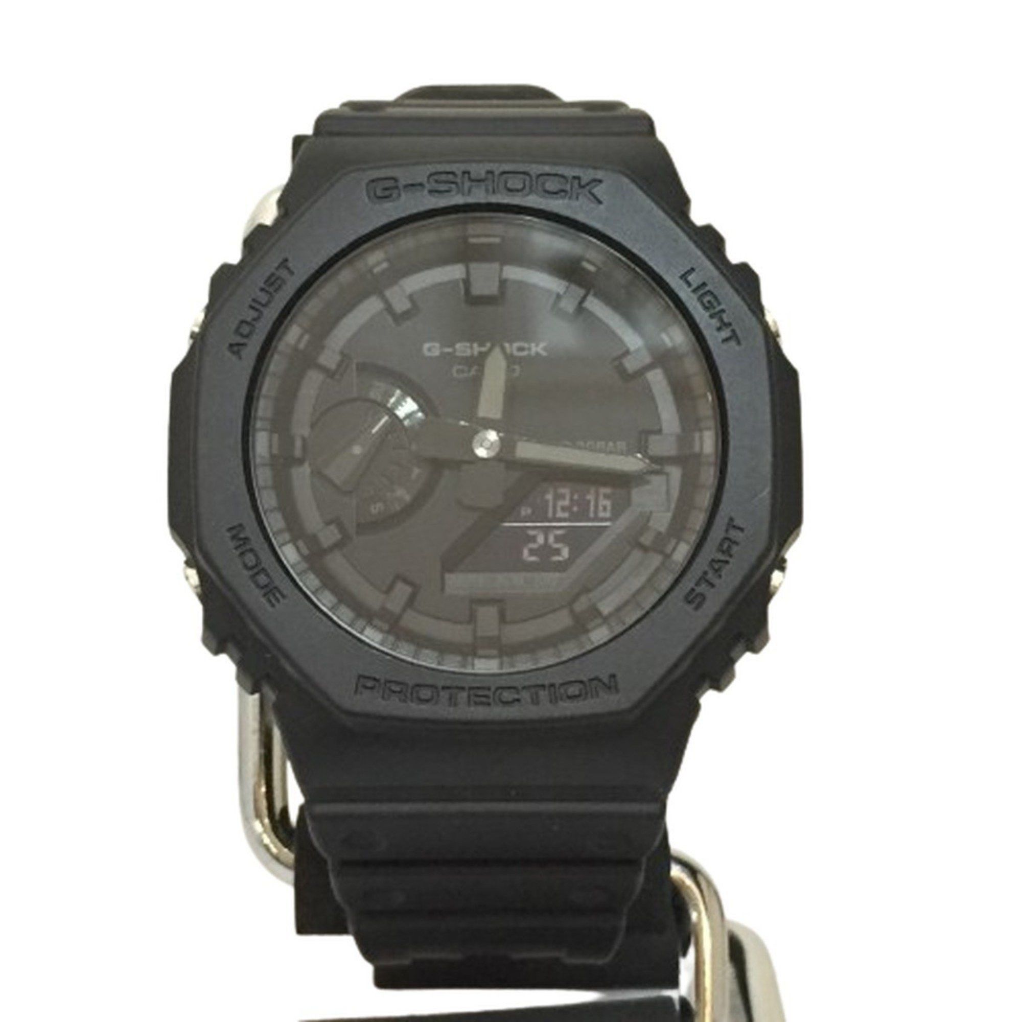 image of G-Shock Casio Ga-2100-1A1Jf Octagonal Digi-Analog Quartz Men's Watch Black Kaizuka Store Itd2X6Xars