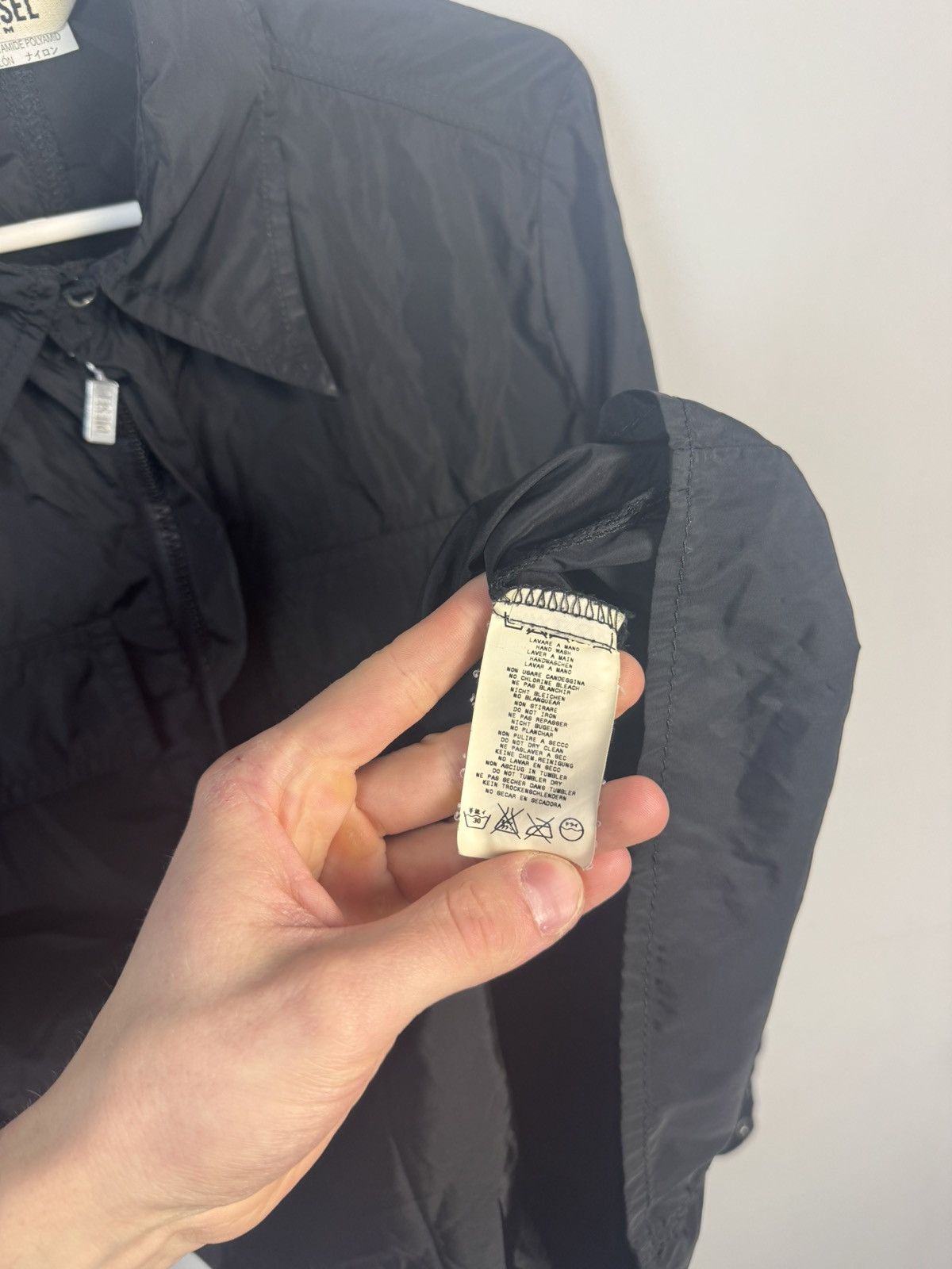 Diesel × Vintage Vintage Y2K Diesel Nylon Crop Jacket Japanese 90s Style Size M / US 6-8 / IT 42-44 - 7 Thumbnail
