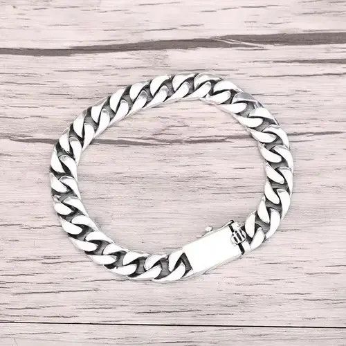 Japanese Brand 925 Sterling Silver Bracelet Chain Size ONE SIZE - 1 Thumbnail