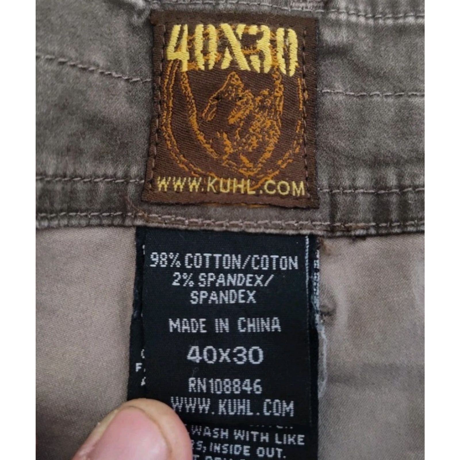 Doublet Kuhl Slackr Pants 40X30 Brown Stretch Hiking Workwear Regular Fit Mens Size US 40 / EU 56 - 6 Thumbnail