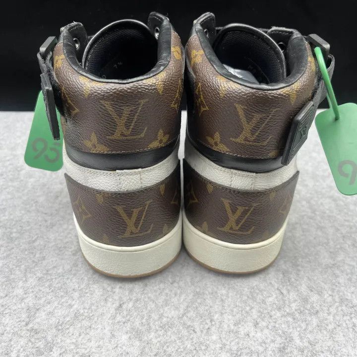 Louis Vuitton Louis Vuitton Rivoli Black and White High-Top Sneakers -250 Size US 8 / EU 41 - 2 Thumbnail
