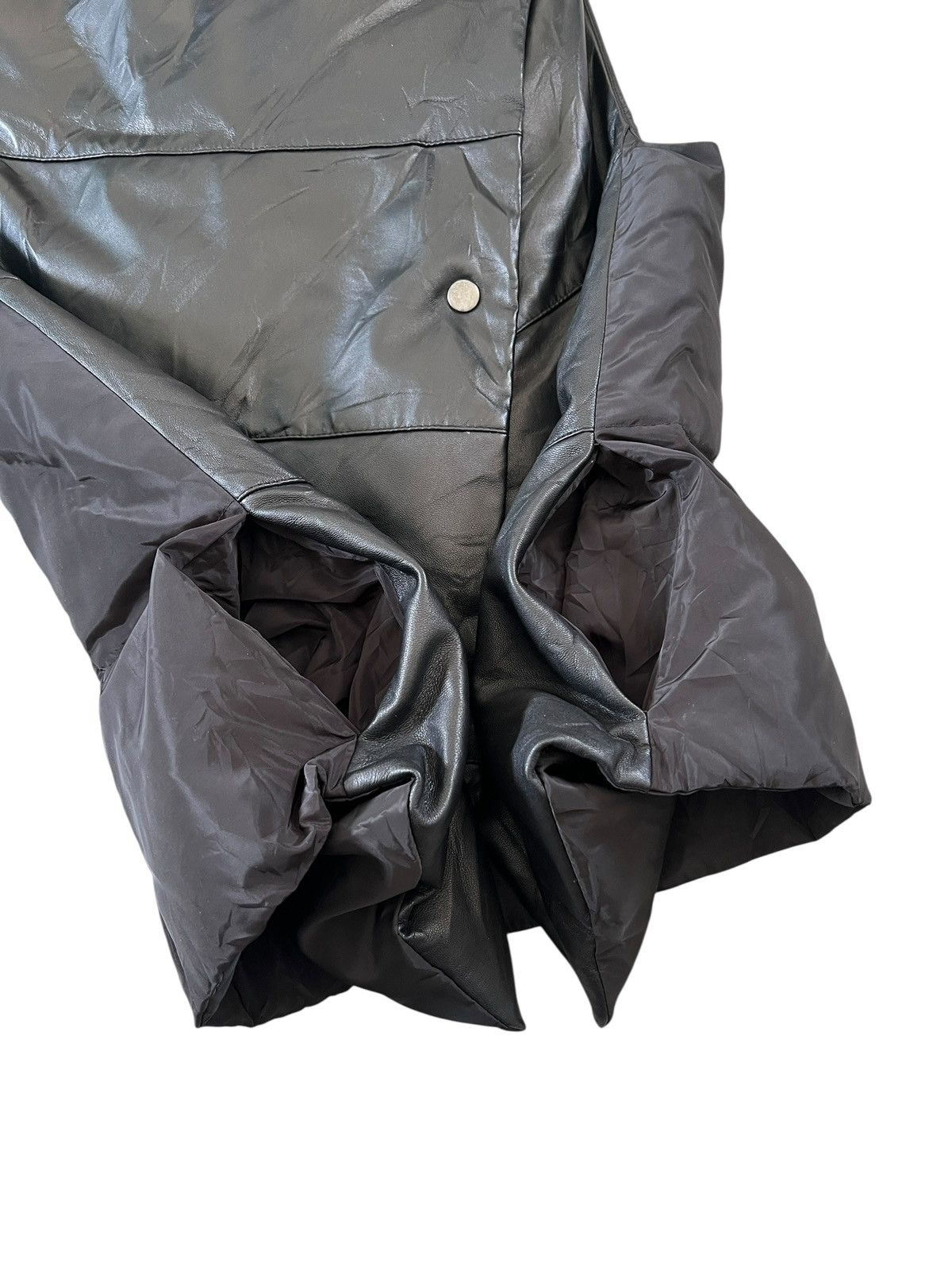 Issey Miyake Ritsuko Shirahama Hybrid Sheepskin Leather Asymmetrical Vest Size US S / EU 44-46 / 1 - 4 Thumbnail