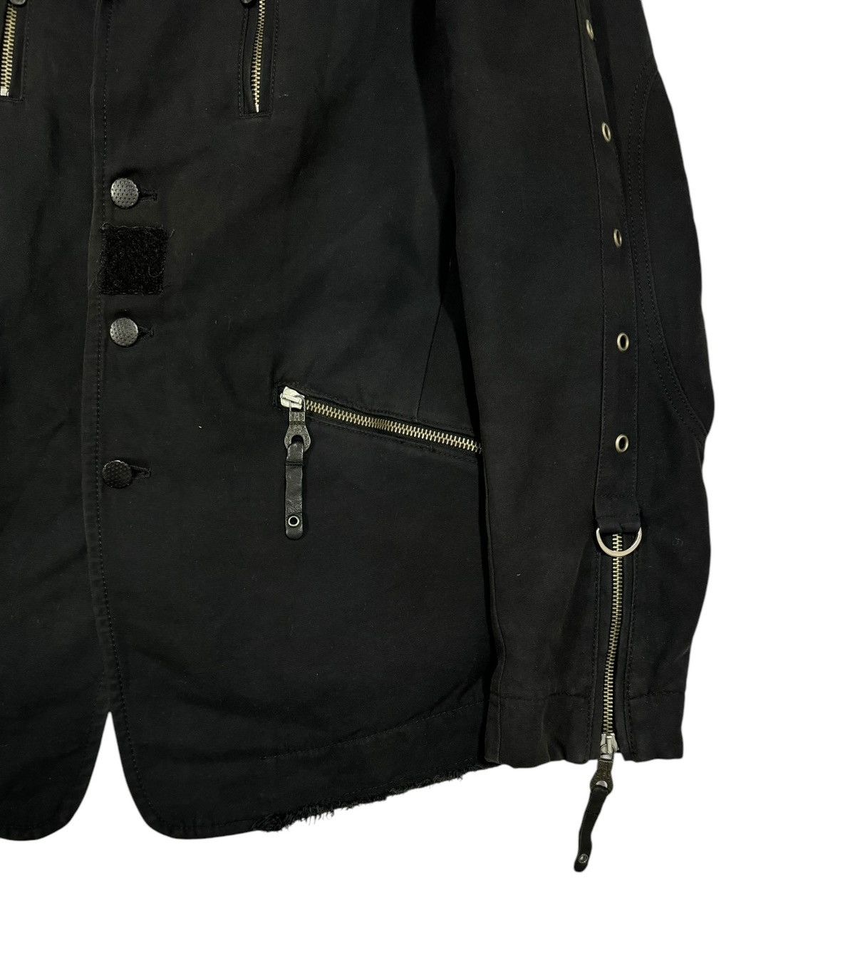 Diesel × Diesel Black Gold Diesel Bondage Black Blazer Jacket Multipocket Size 40R - 10 Thumbnail