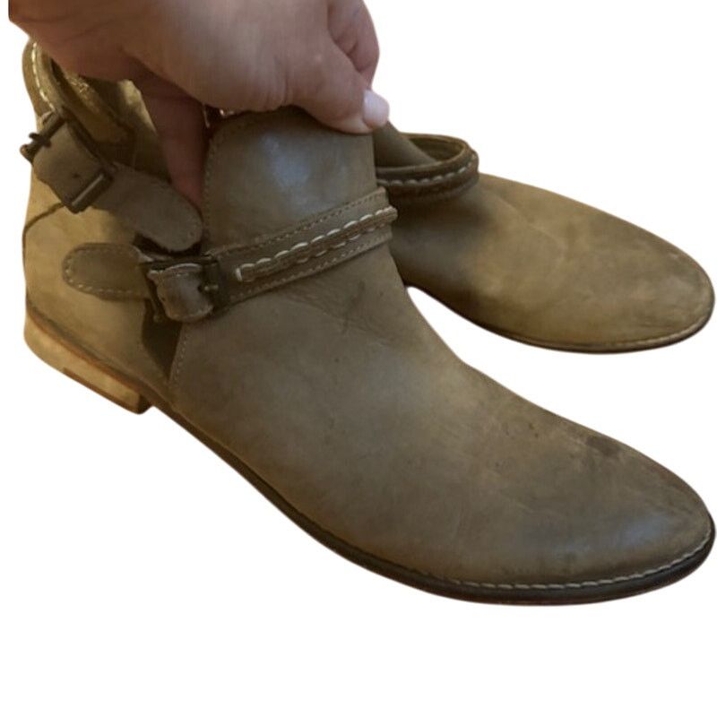 Free People Free People Distressed Braeburn Double Buckle Booties 39 Size US 9 / IT 39 - 2 Thumbnail