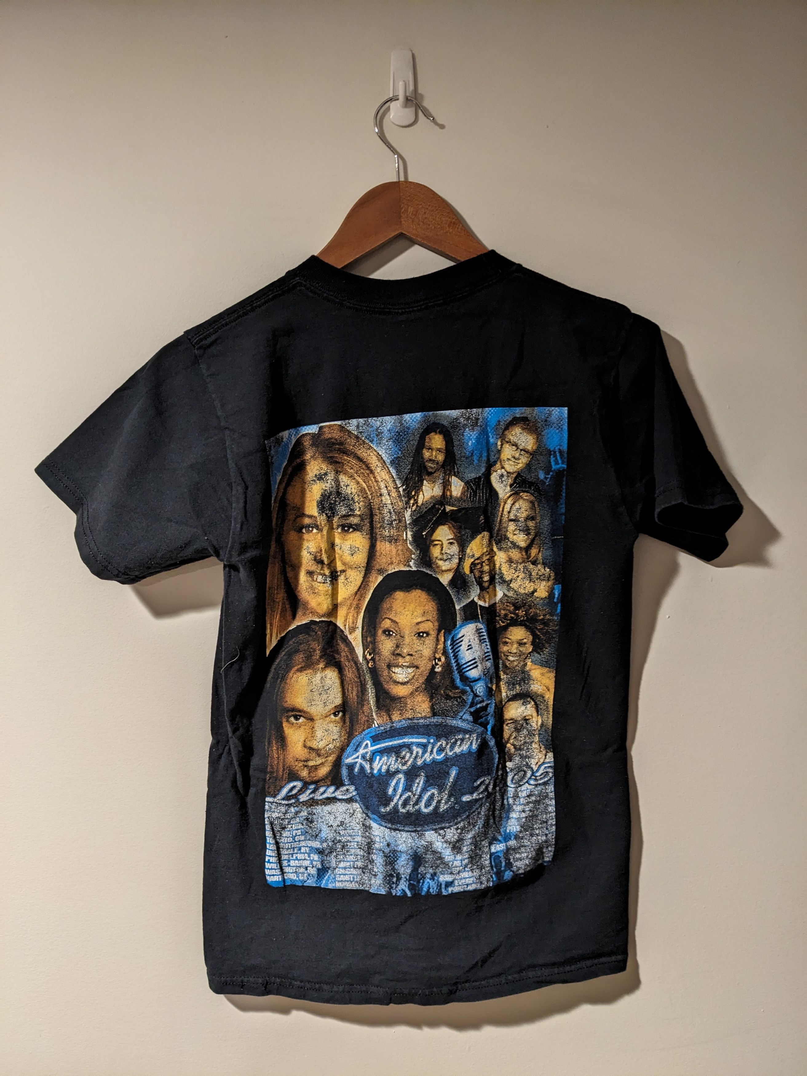 Band Tees × Vintage Vintage 2005 American Idol Live Tour Black Small T-Shirt Size US S / EU 44-46 / 1 - 4 Thumbnail