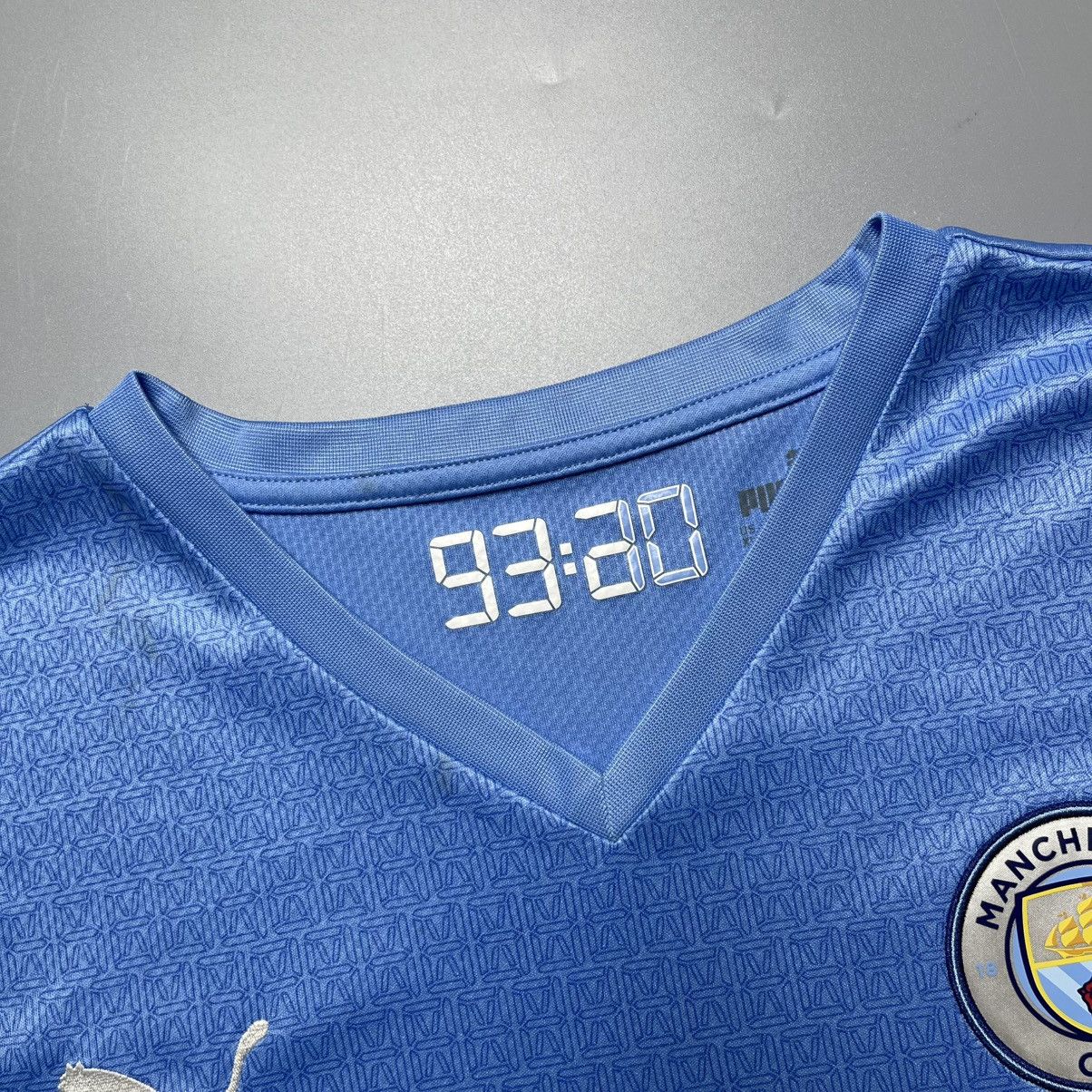 Puma MAN CITY PUMA 2021/2022 FOOTBALL HOME JERSEY #26 MAHREZ Size US XL / EU 56 / 4 - 7 Thumbnail