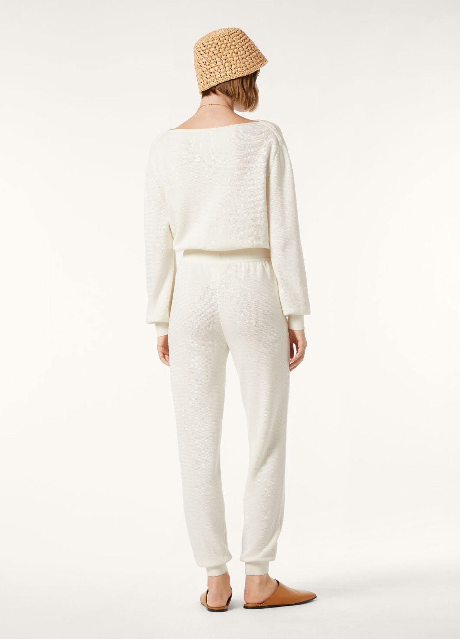 Loro Piana o1srvl11e0526 FAO9766 Dora Baltea Sweater in White Size M / US 6-8 / IT 42-44 - 5 Thumbnail