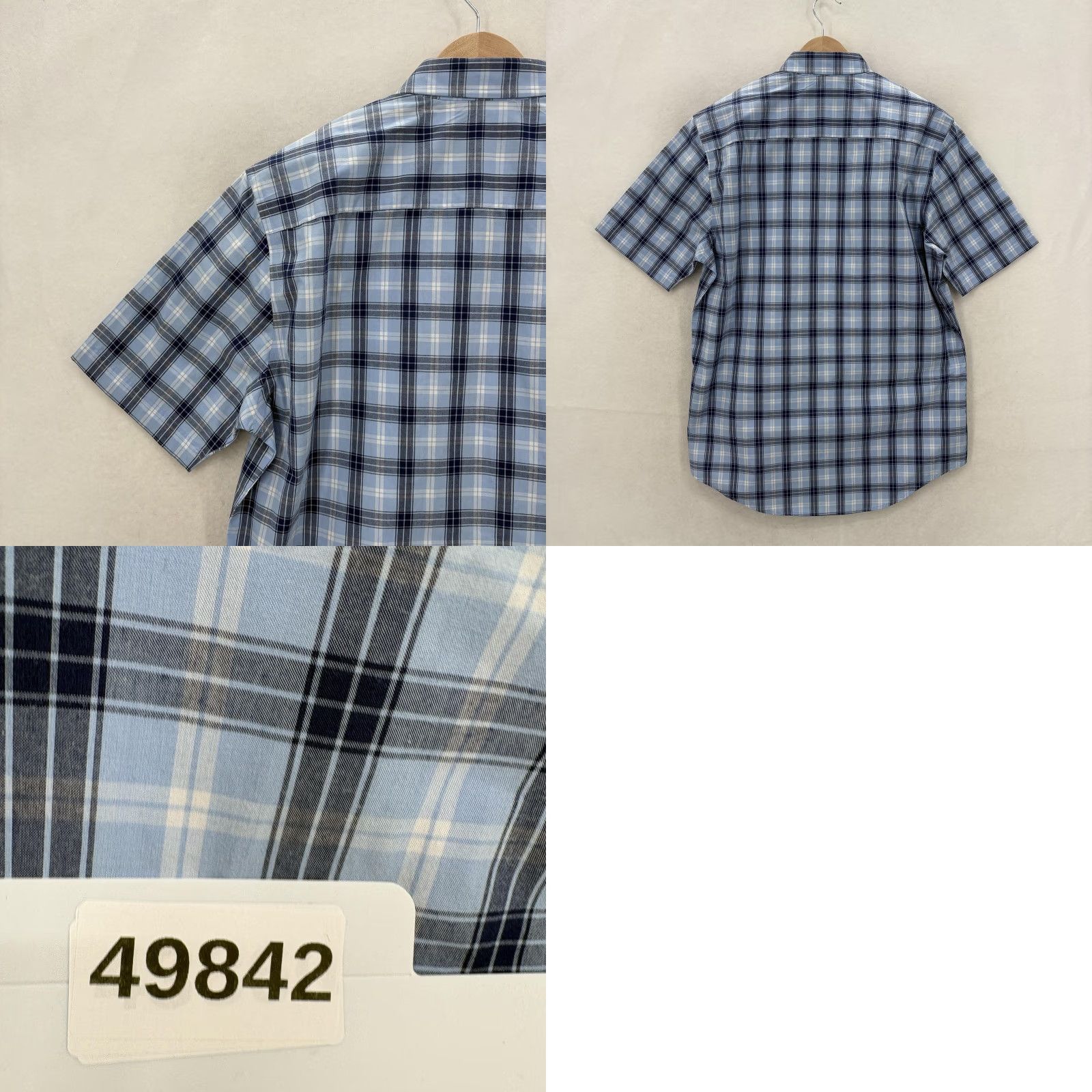 Croft & Barrow Croft & Barrow Easy Care Shirt Mens Small Blue Plaid Short Sleeve Button-Up NWT Size US S / EU 44-46 / 1 - 9 Thumbnail
