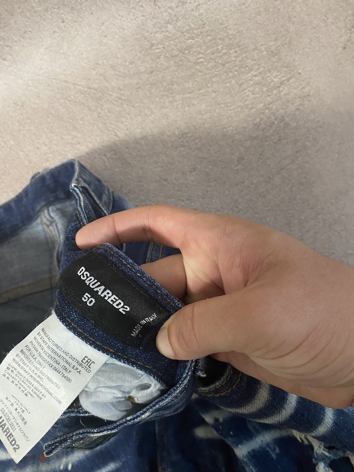 Japanese Brand Dirty pants Faded Crash denim thrashed y2k distressed jeans Size US 32 / EU 48 - 9 Thumbnail