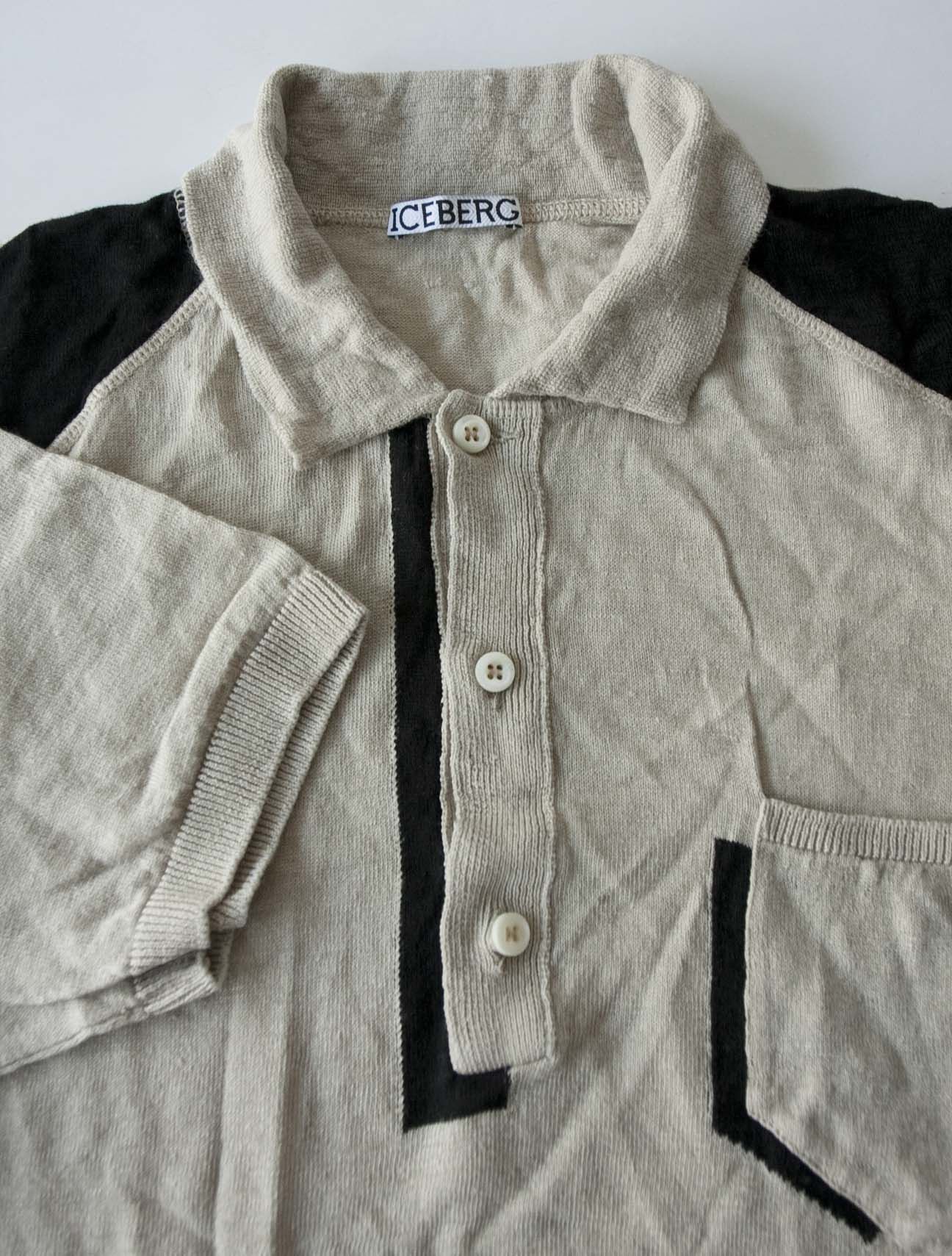 Iceberg Iceberg Polo Shirt Size VII /M Linen Size US M / EU 48-50 / 2 - 2 Thumbnail