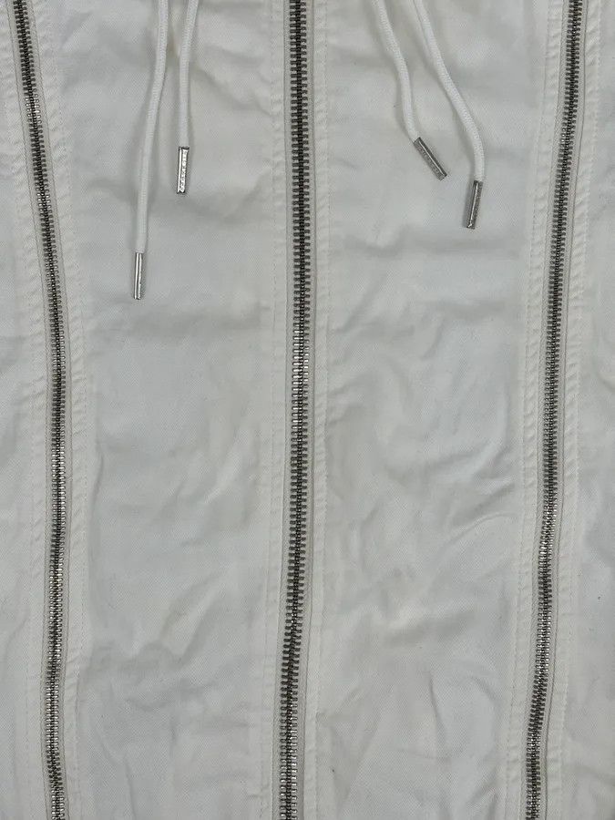John Richmond Richmond Multi Zip White Avant-Garde Biker Jacket Size US M / EU 48-50 / 2 - 10 Thumbnail