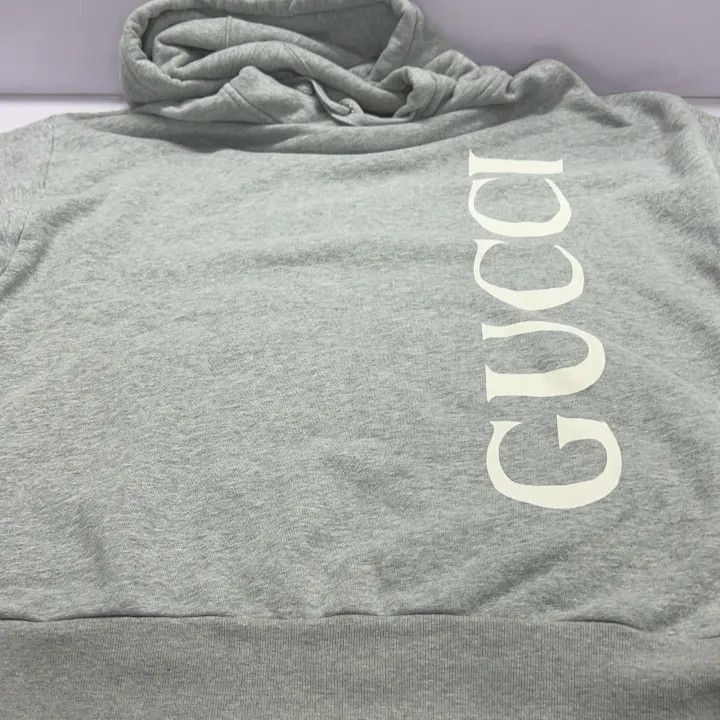 Gucci Gucci Gucci Logo Hoodie for Men in Gray -2506 Size US M / EU 48-50 / 2 - 7 Thumbnail