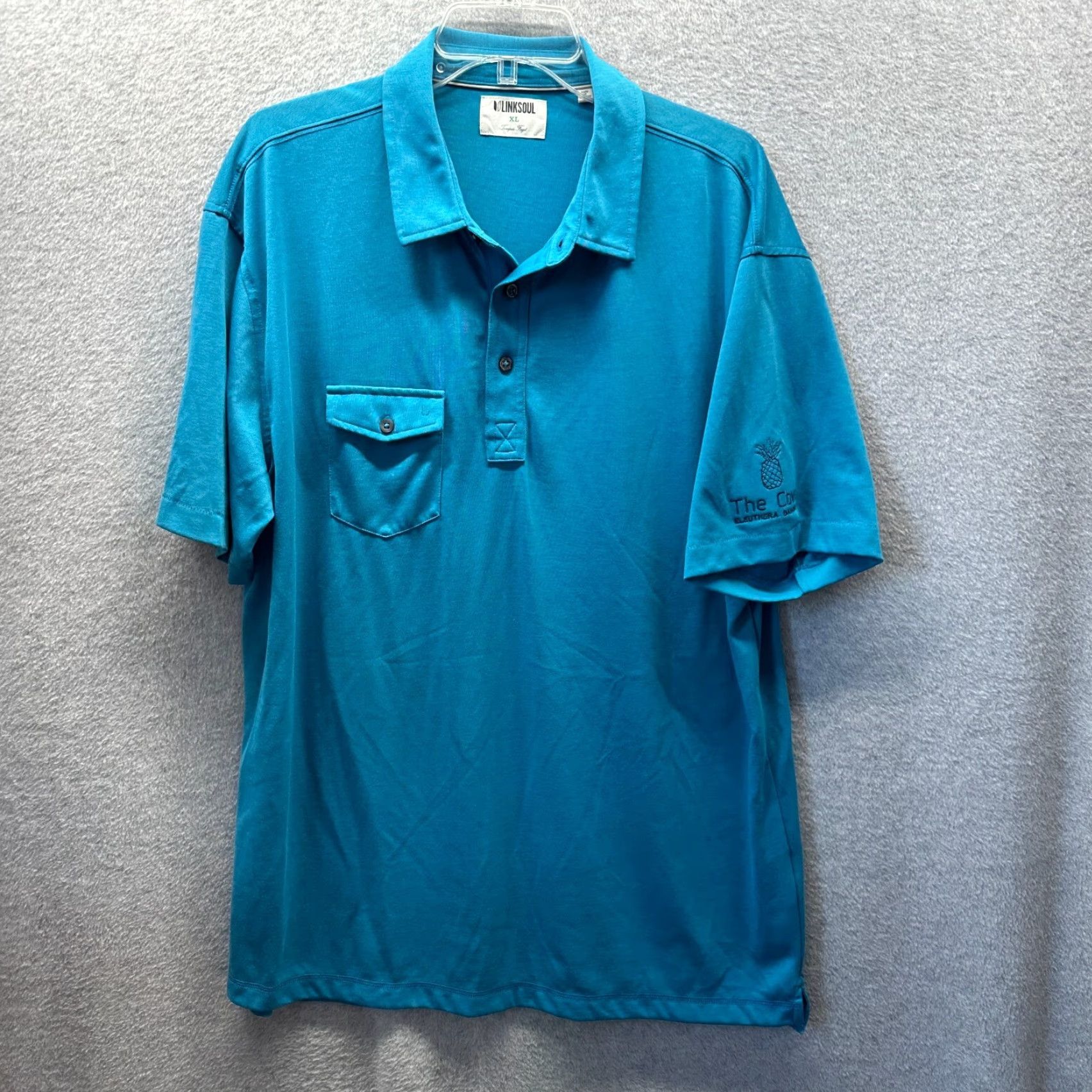 Vintage Linksoul Polo Shirt Adult XL Blue Mens Golf Luxury Cotton Soft Polo Shirt XL Blue Mens Golf Luxury Cotton Soft Size US XL / EU 56 / 4 - 2 Thumbnail