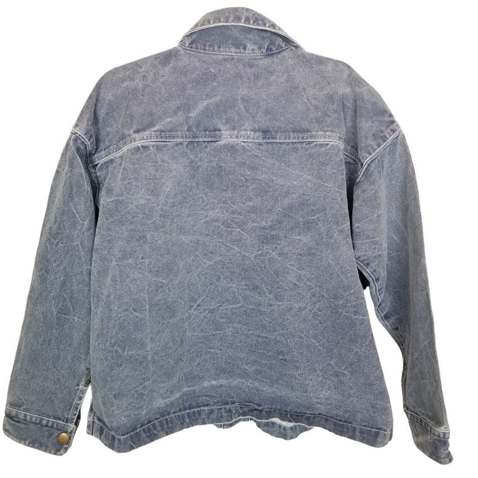 Urban Outfitters Urban Outfitters Womens Boxy Denim Jacket Snap Front L Y2K Size L / US 10 / IT 46 - 8 Thumbnail