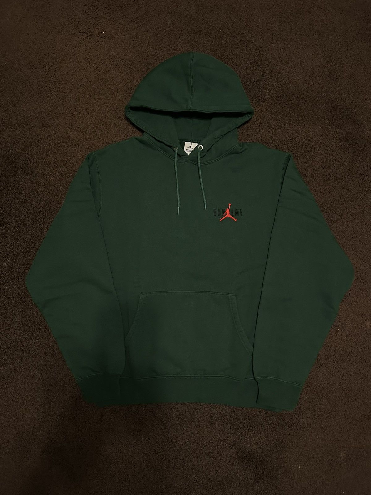 Jordan Brand × Supreme Supreme Jordan Hooded Sweatshirt Green (Size Large) Size US L / EU 52-54 / 3 - 1 Thumbnail
