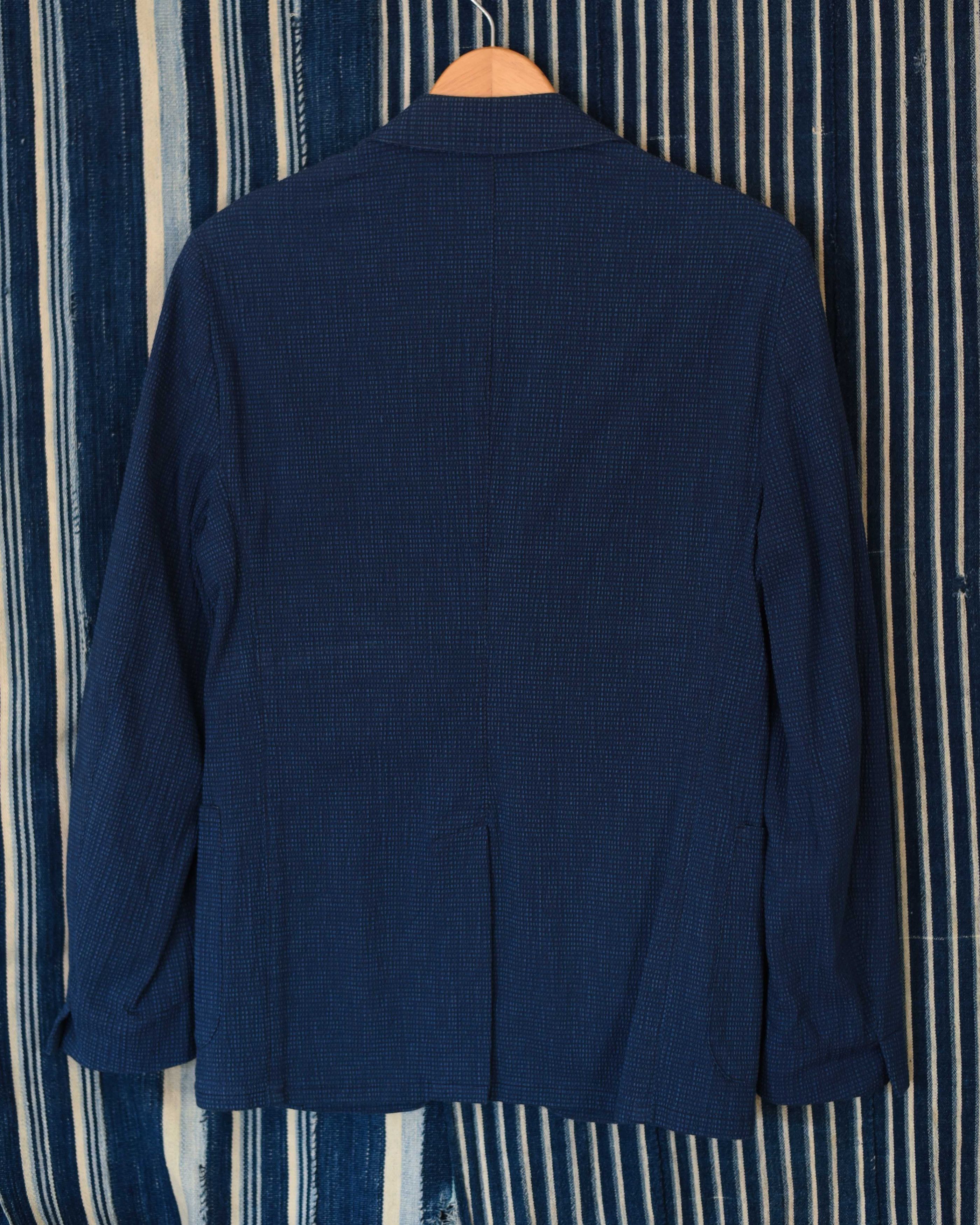 Officine Generale Officine Generale Seersucker Lightest Jacket Blazer Blue 36 Size US S / EU 44-46 / 1 - 6 Thumbnail
