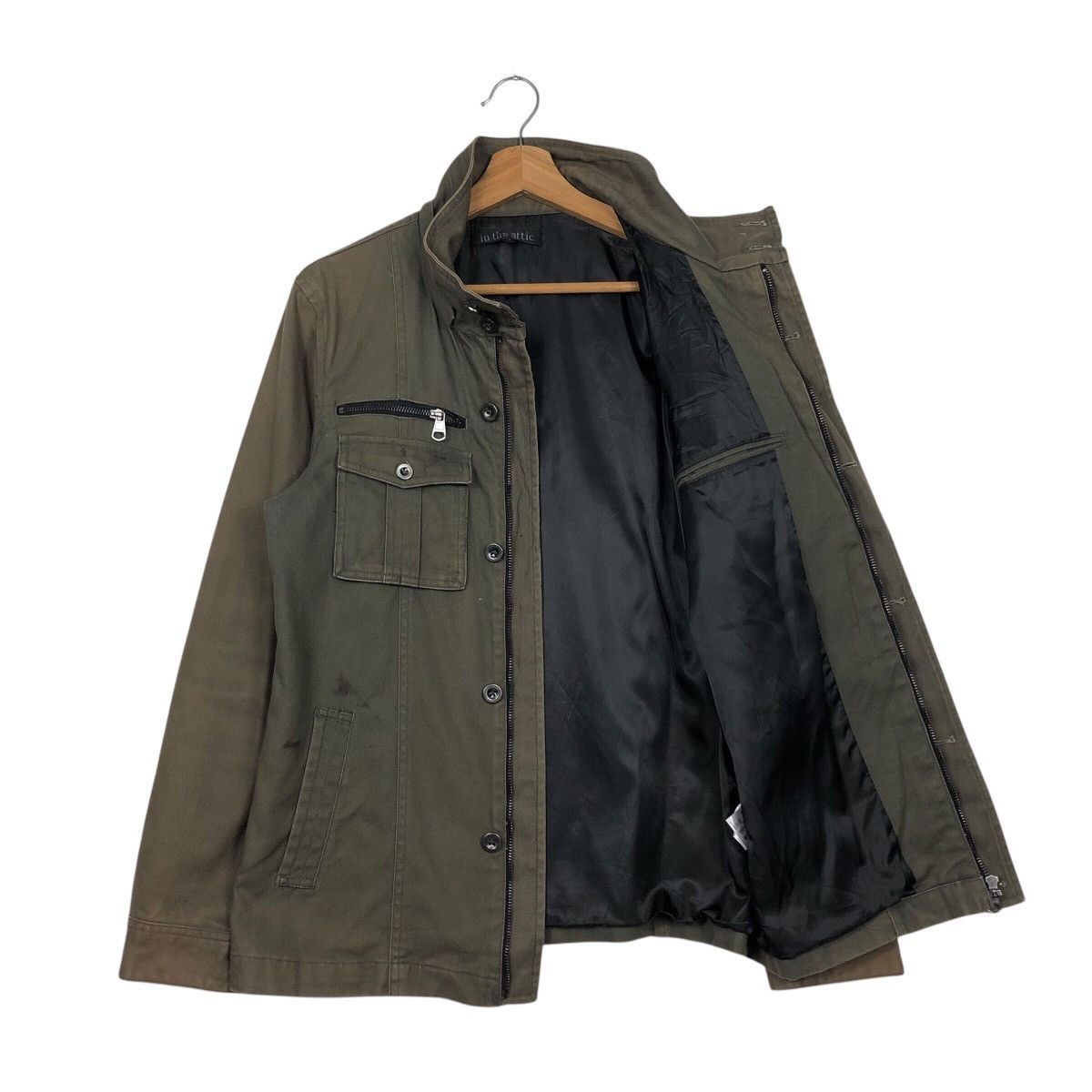 Hysteric Glamour 📌Vintage Biker Jacket In The Attic Military Multi Pocket Size US L / EU 52-54 / 3 - 12 Thumbnail