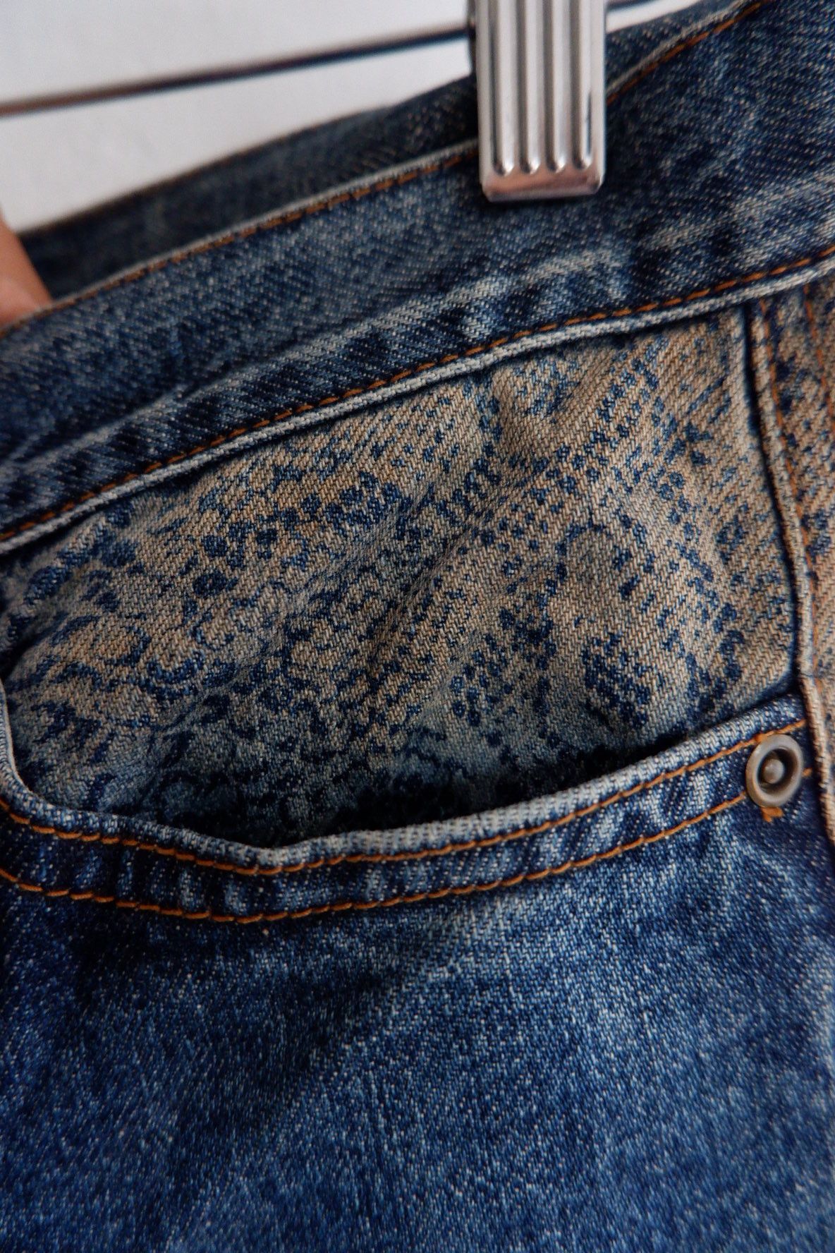 Hysteric Glamour Y2K Hysteric Glamour Snake Paneled Shorts 7/8 Denim Size US 28 / EU 44 - 4 Thumbnail